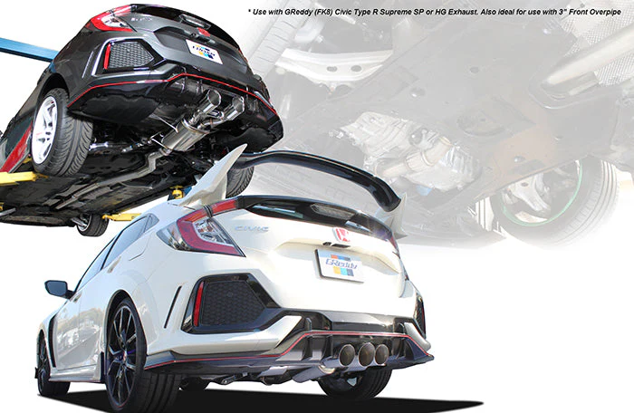 Honda (FK8) Civic Type R Full 3" Forward Mid-pipe & Front Over-pipe Upgrade - Image 2