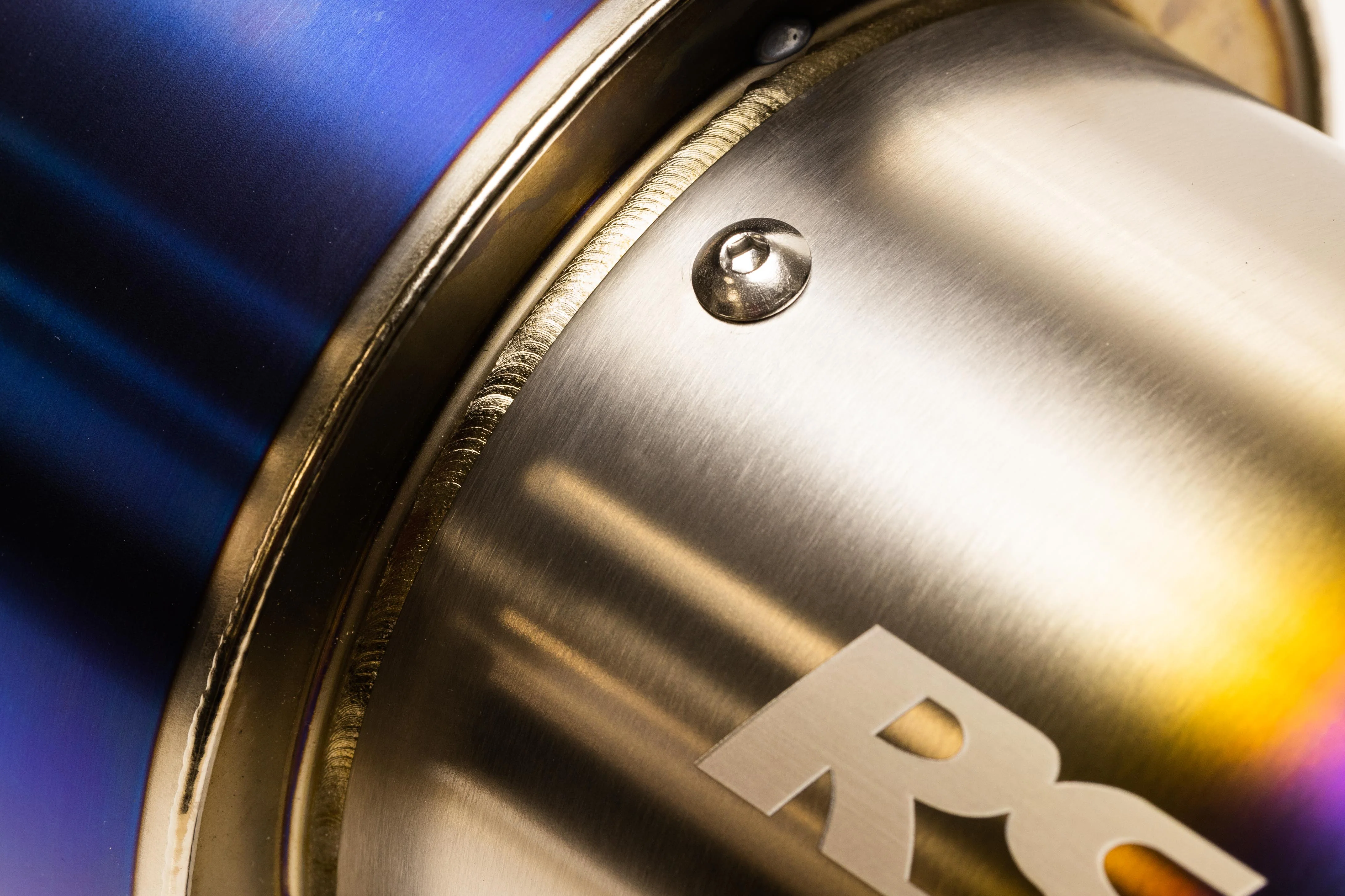 Universal RS-Ti Round Titanium Muffler(s) and Tip with V-Band - Image 6