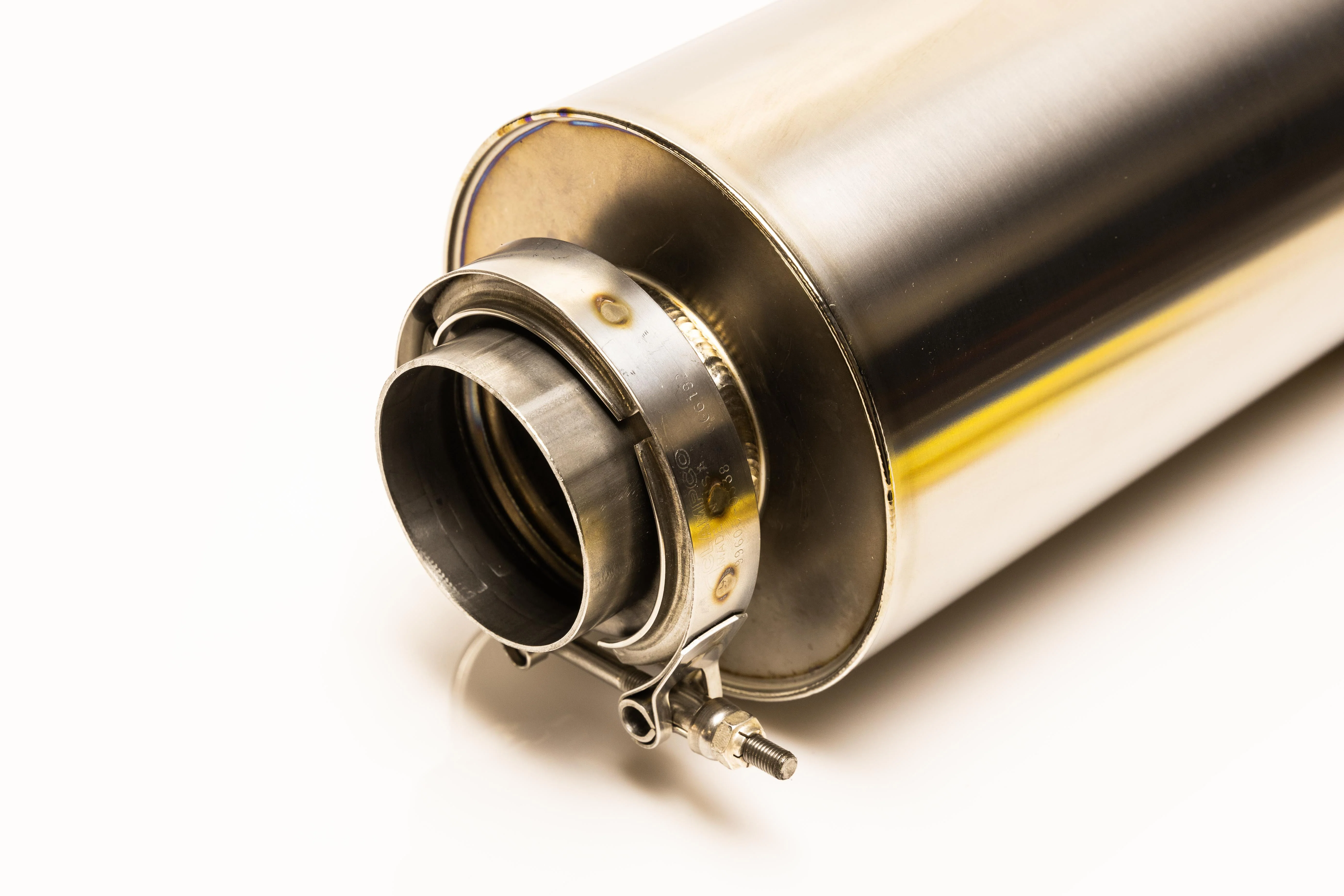 Universal RS-Ti Round Titanium Muffler(s) and Tip with V-Band - Image 8