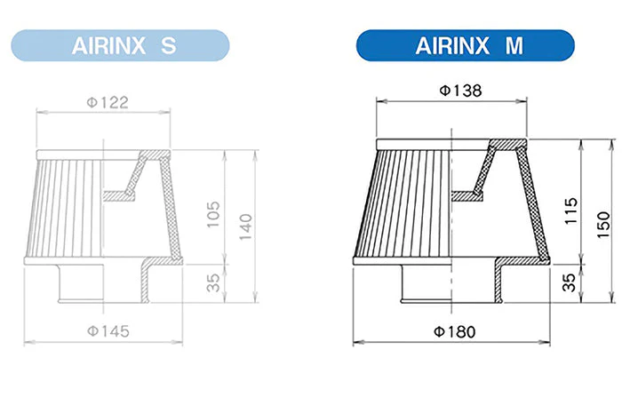 GReddy Airinx M General Purpose Universal Air Filter (med) - Image 2