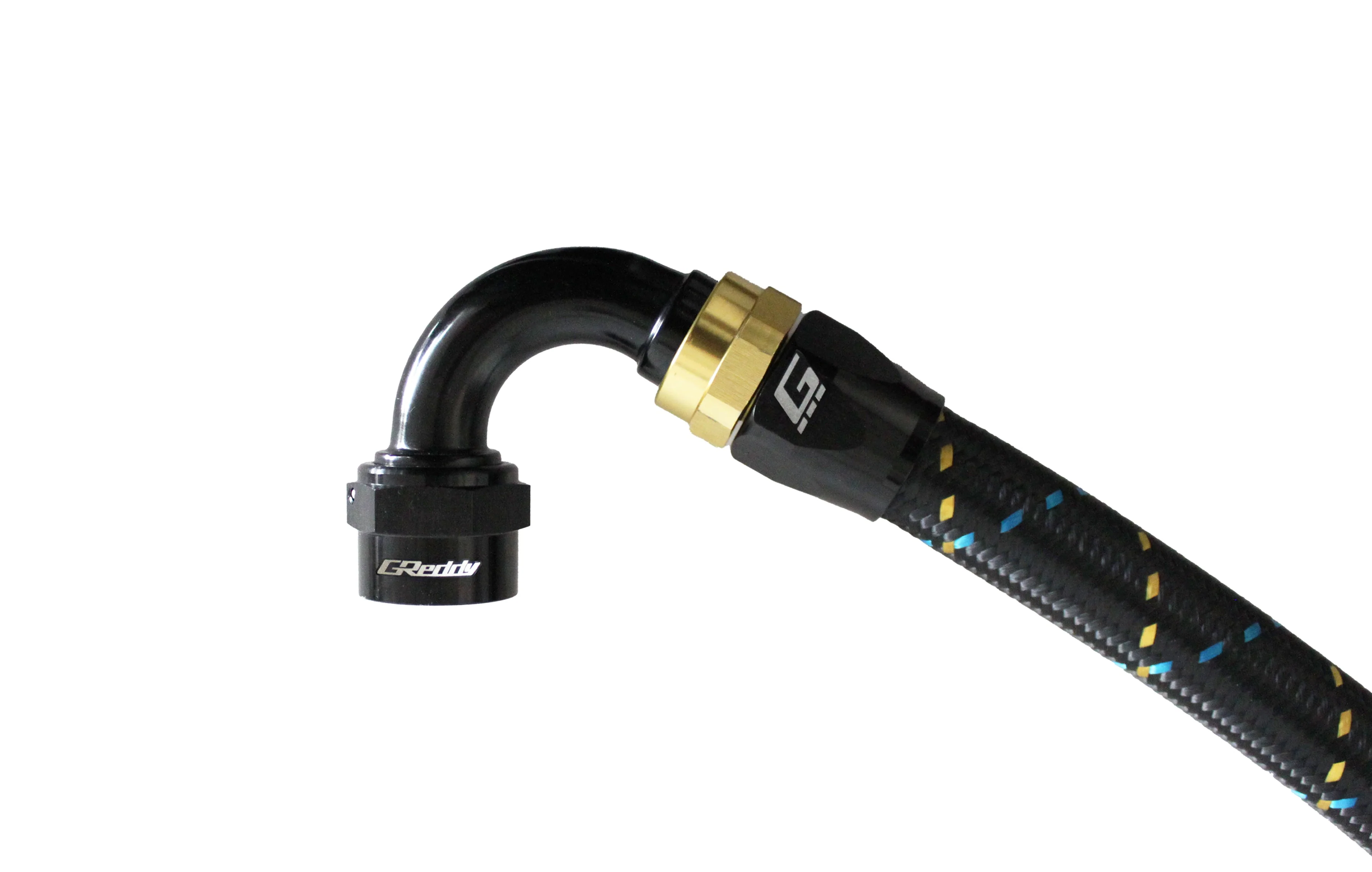 GReddy -04 AN Swivel Hose End(s) - Black / Gold anodized - Image 11