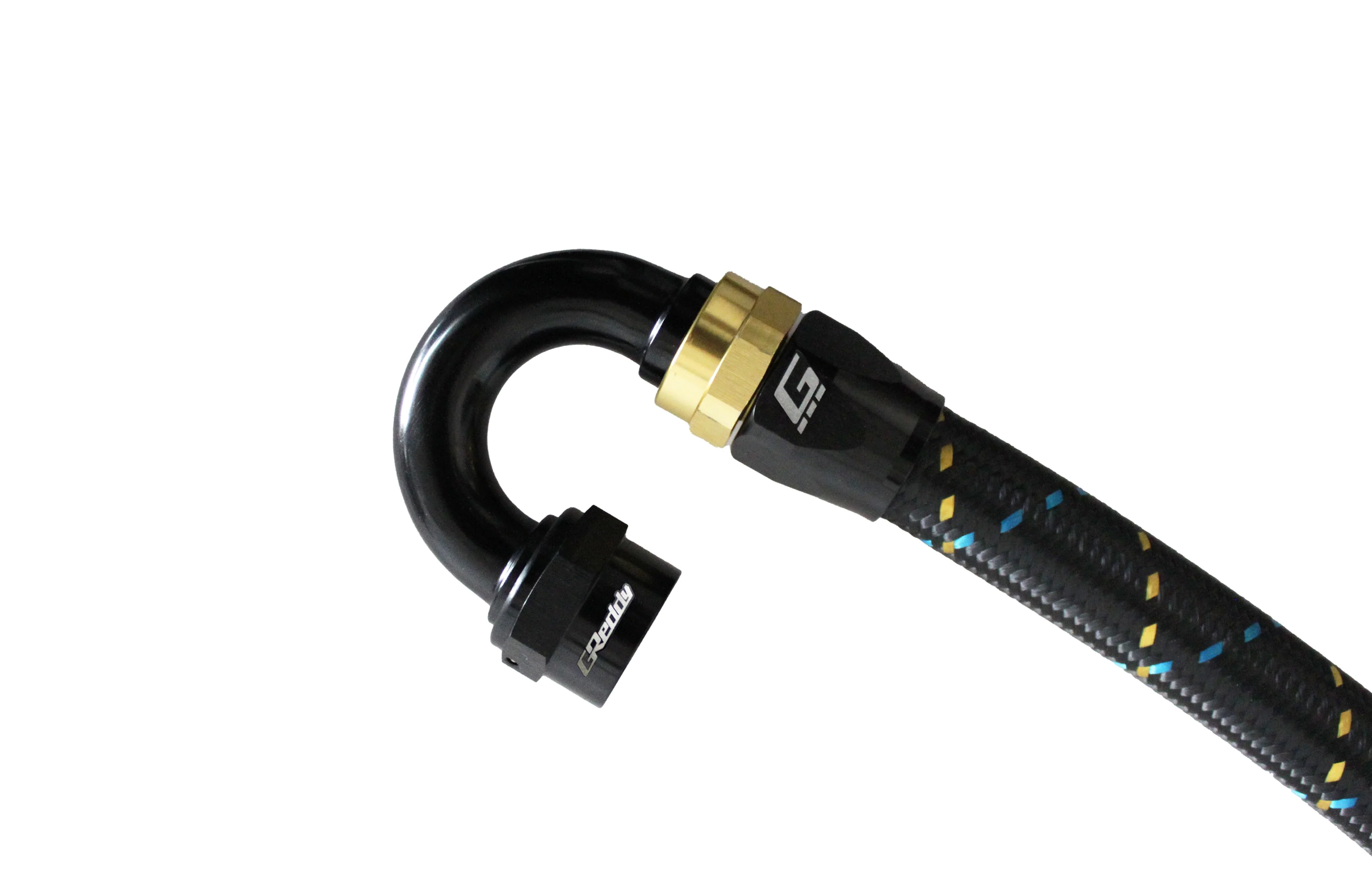 GReddy -04 AN Swivel Hose End(s) - Black / Gold anodized - Image 9