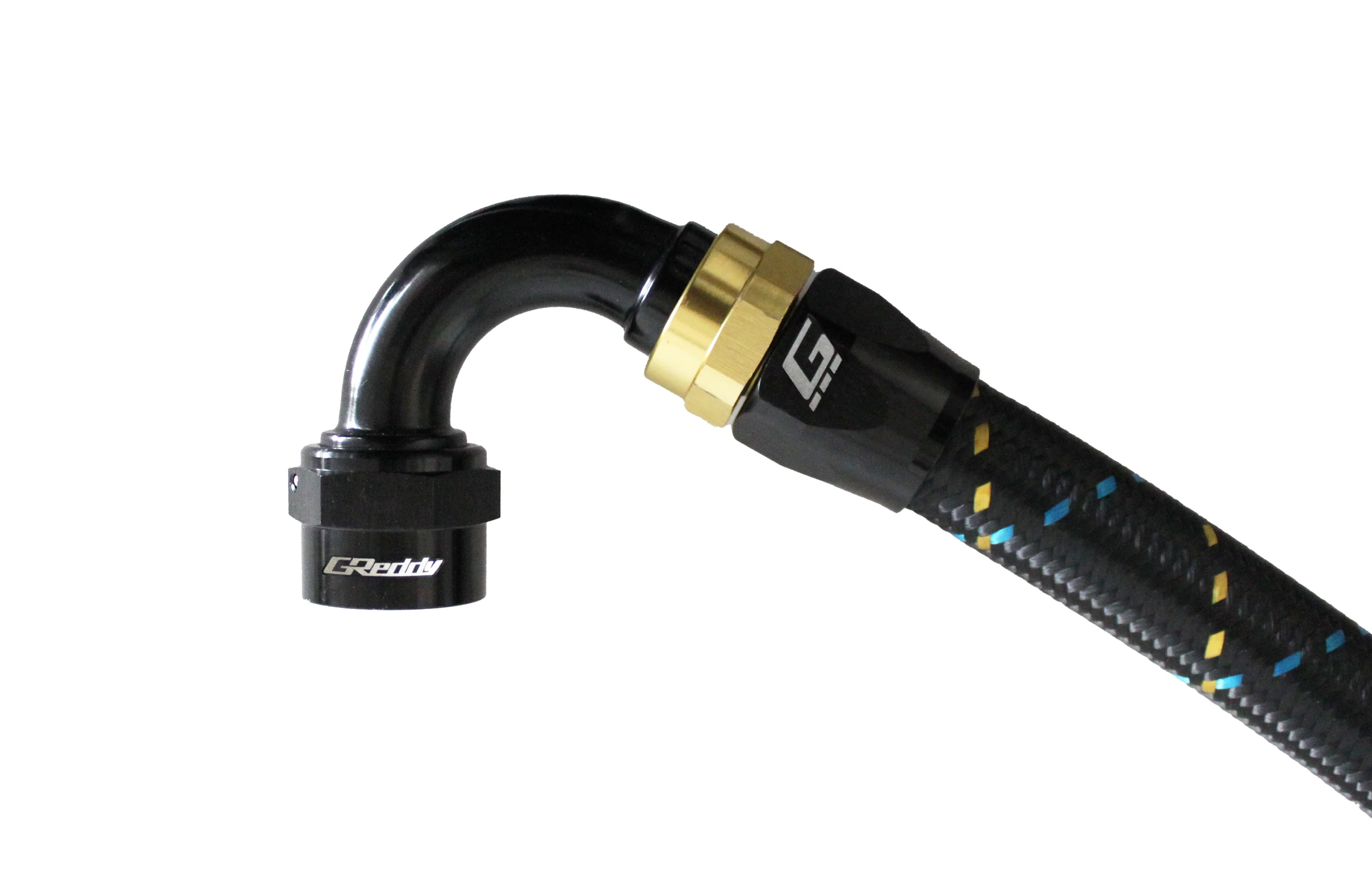 GReddy -08 AN Swivel Hose End - Black / Gold anodized - Image 11