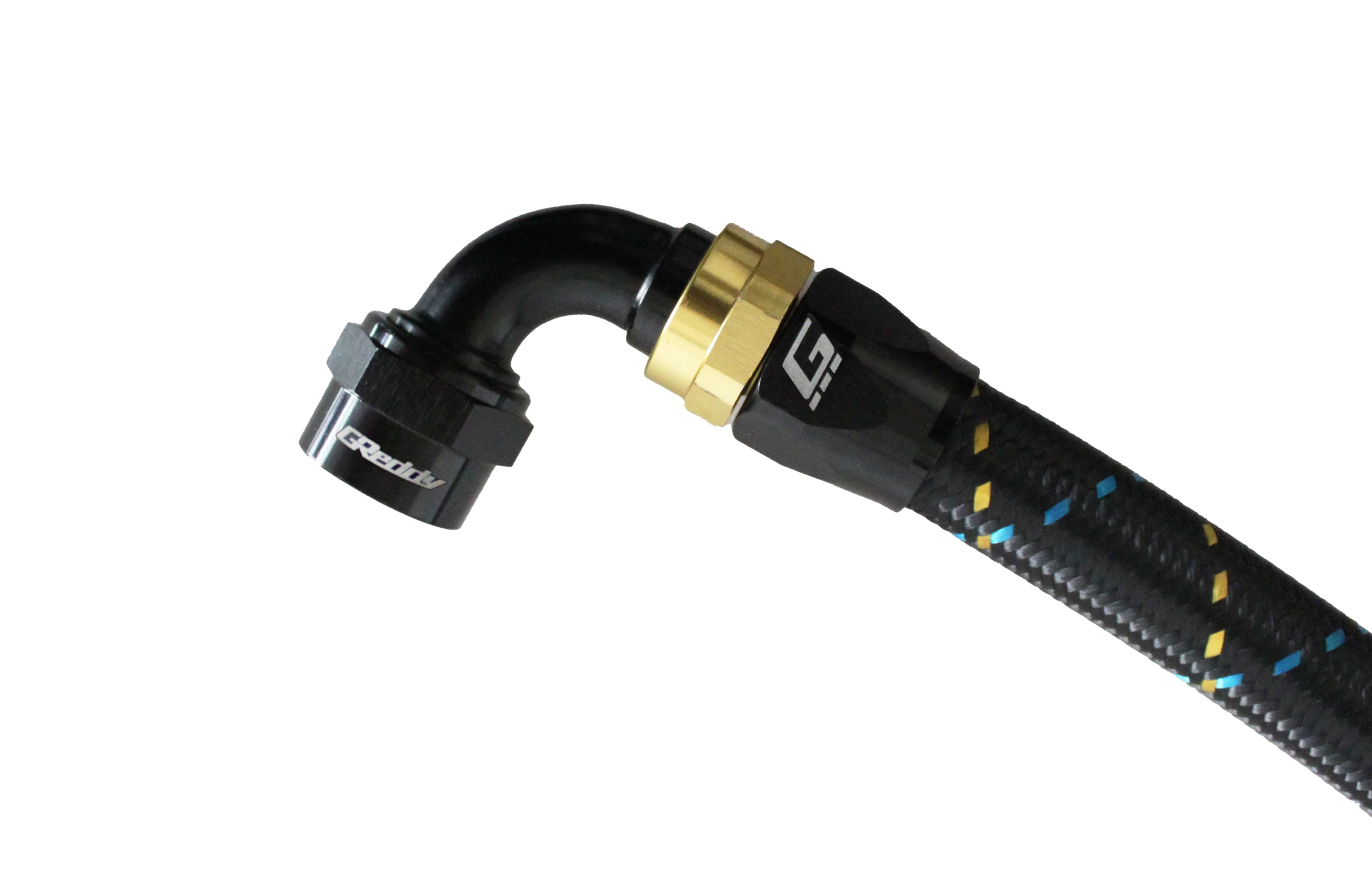 GReddy -08 AN Swivel Hose End - Black / Gold anodized - Image 12