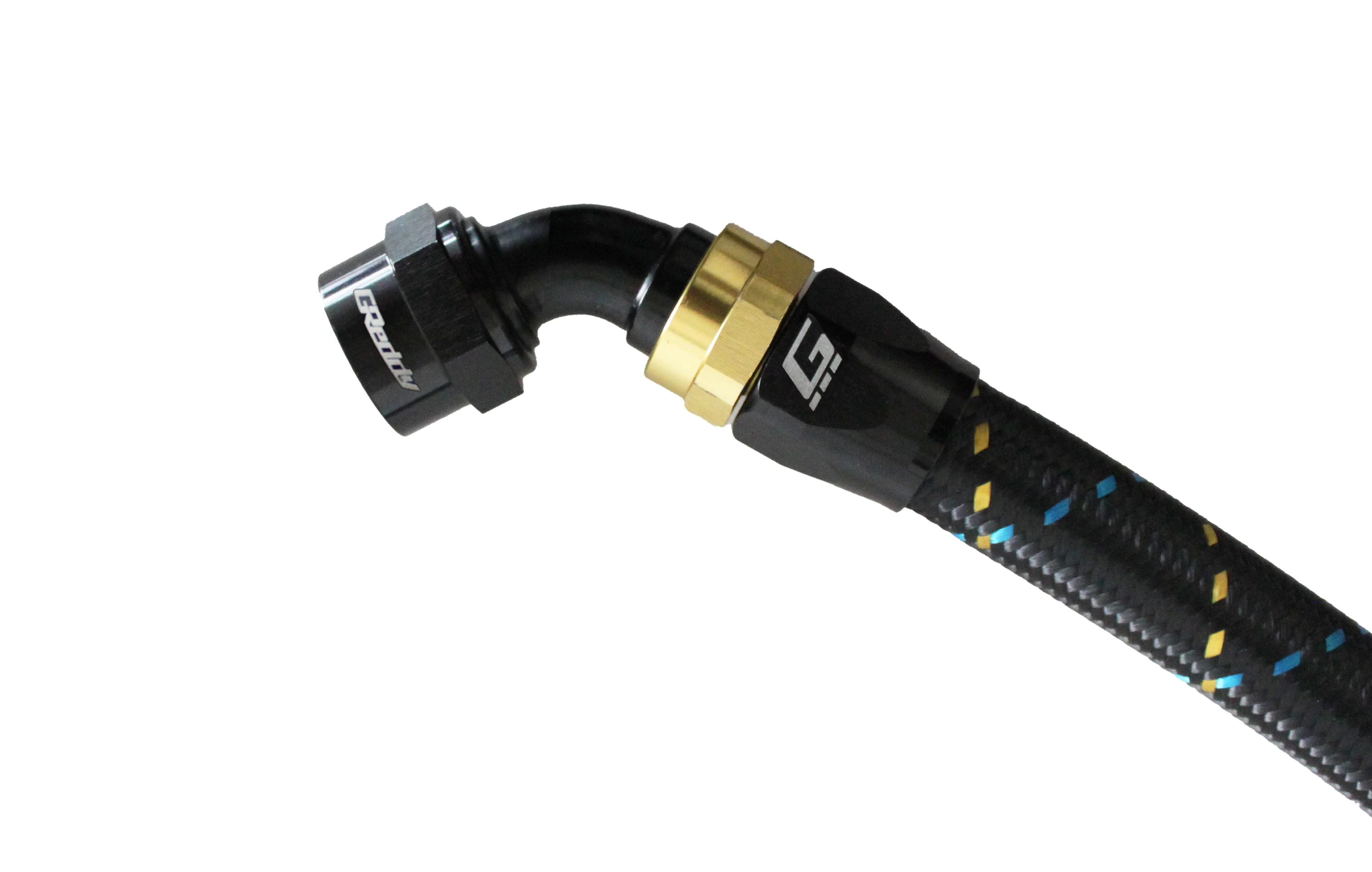 GReddy -08 AN Swivel Hose End - Black / Gold anodized - Image 13