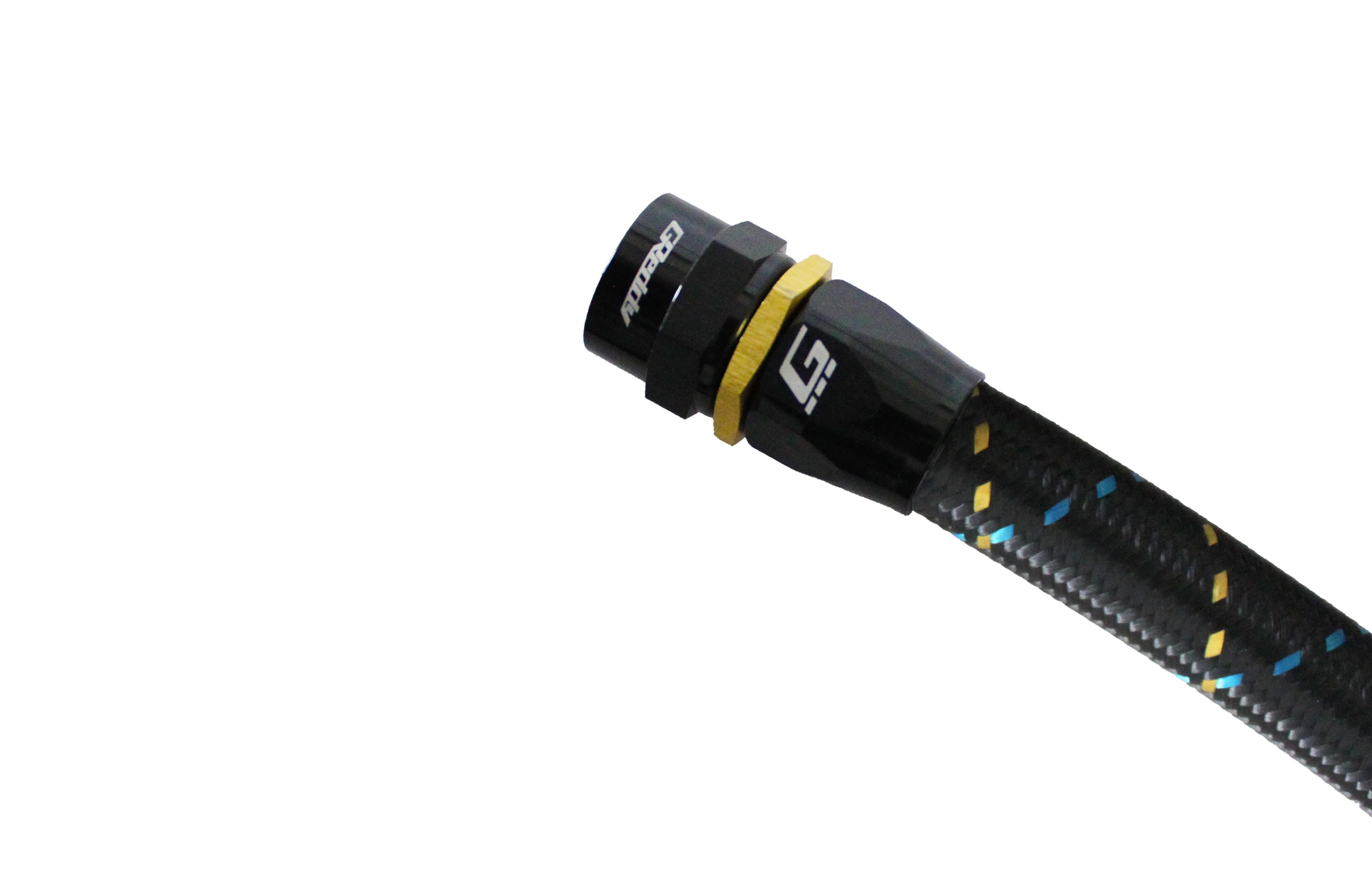 GReddy -08 AN Swivel Hose End - Black / Gold anodized - Image 16