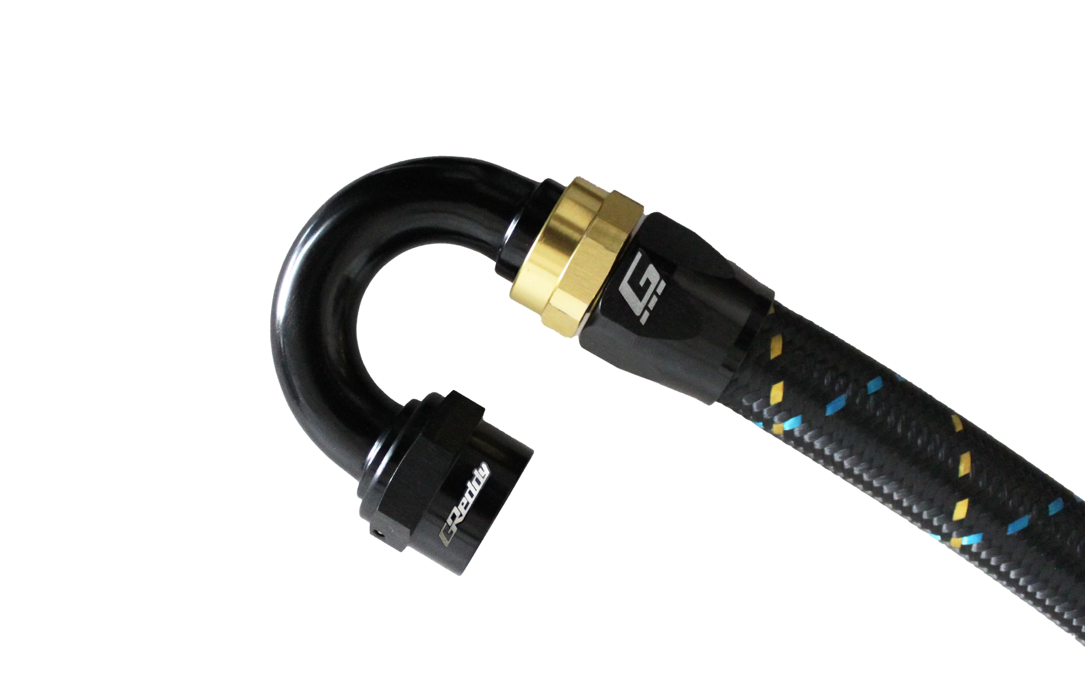 GReddy -08 AN Swivel Hose End - Black / Gold anodized - Image 9