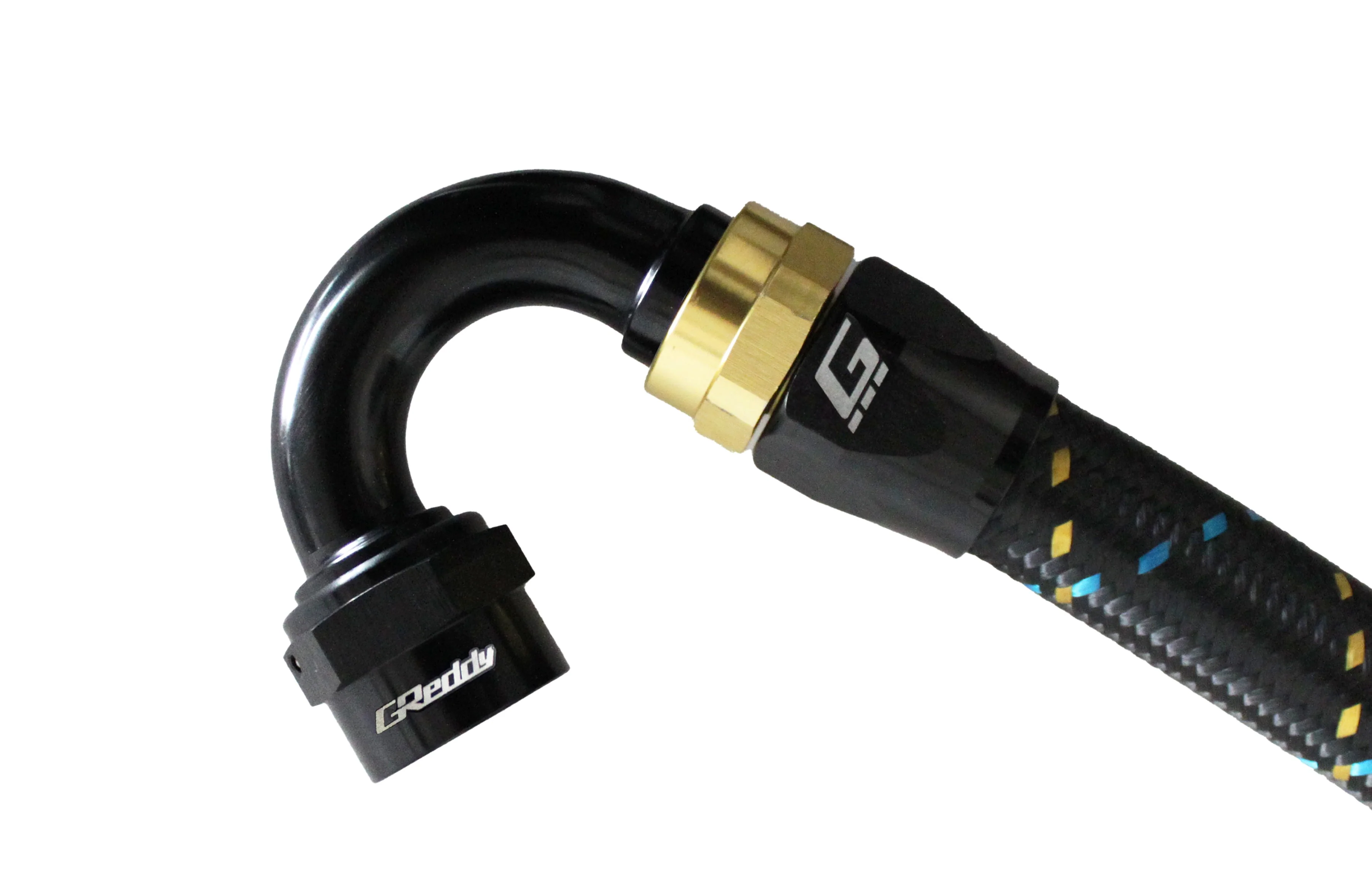 GReddy -10 AN Swivel Hose End - Black / Gold anodized - Image 10