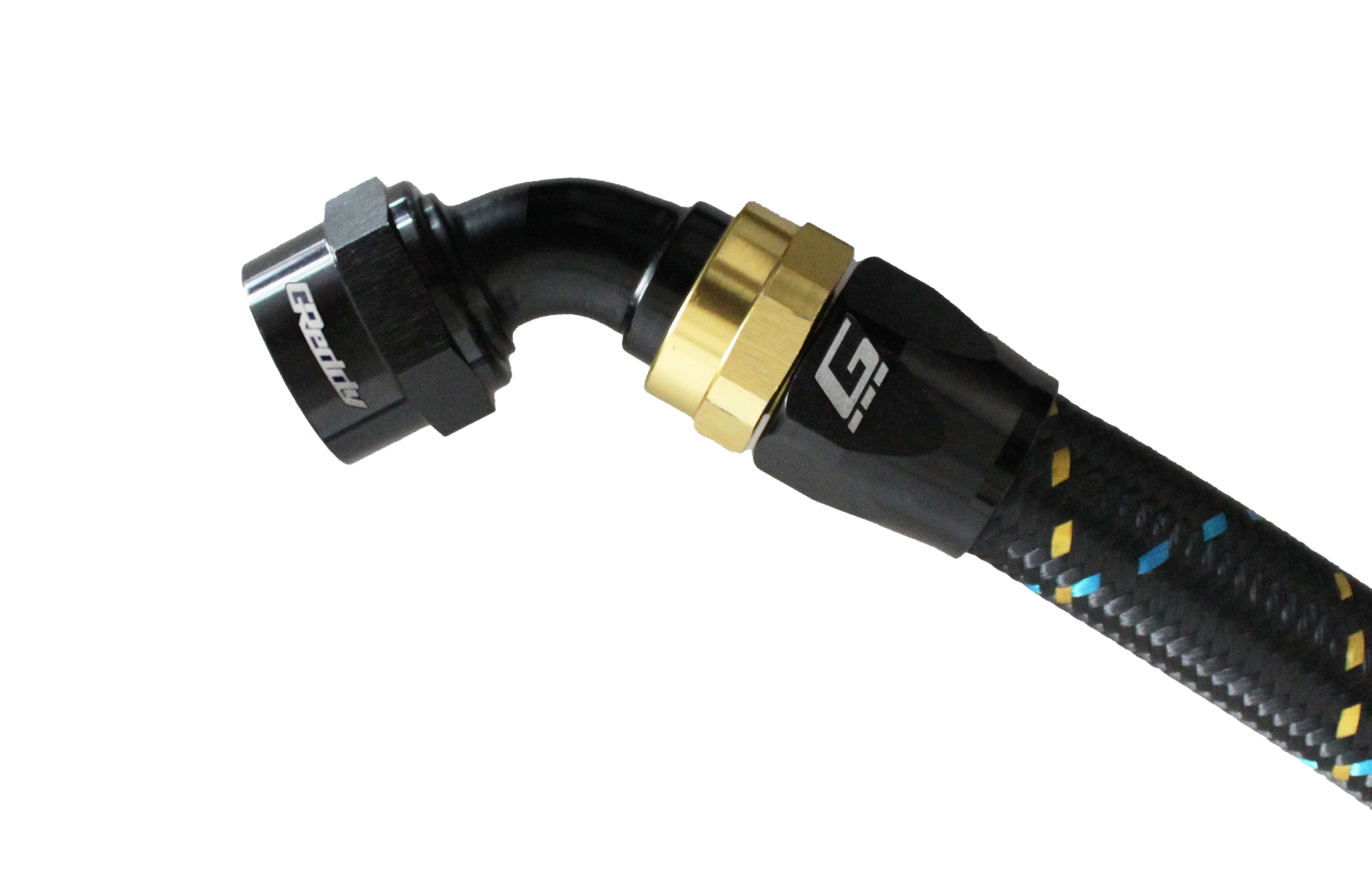 GReddy -10 AN Swivel Hose End - Black / Gold anodized - Image 13