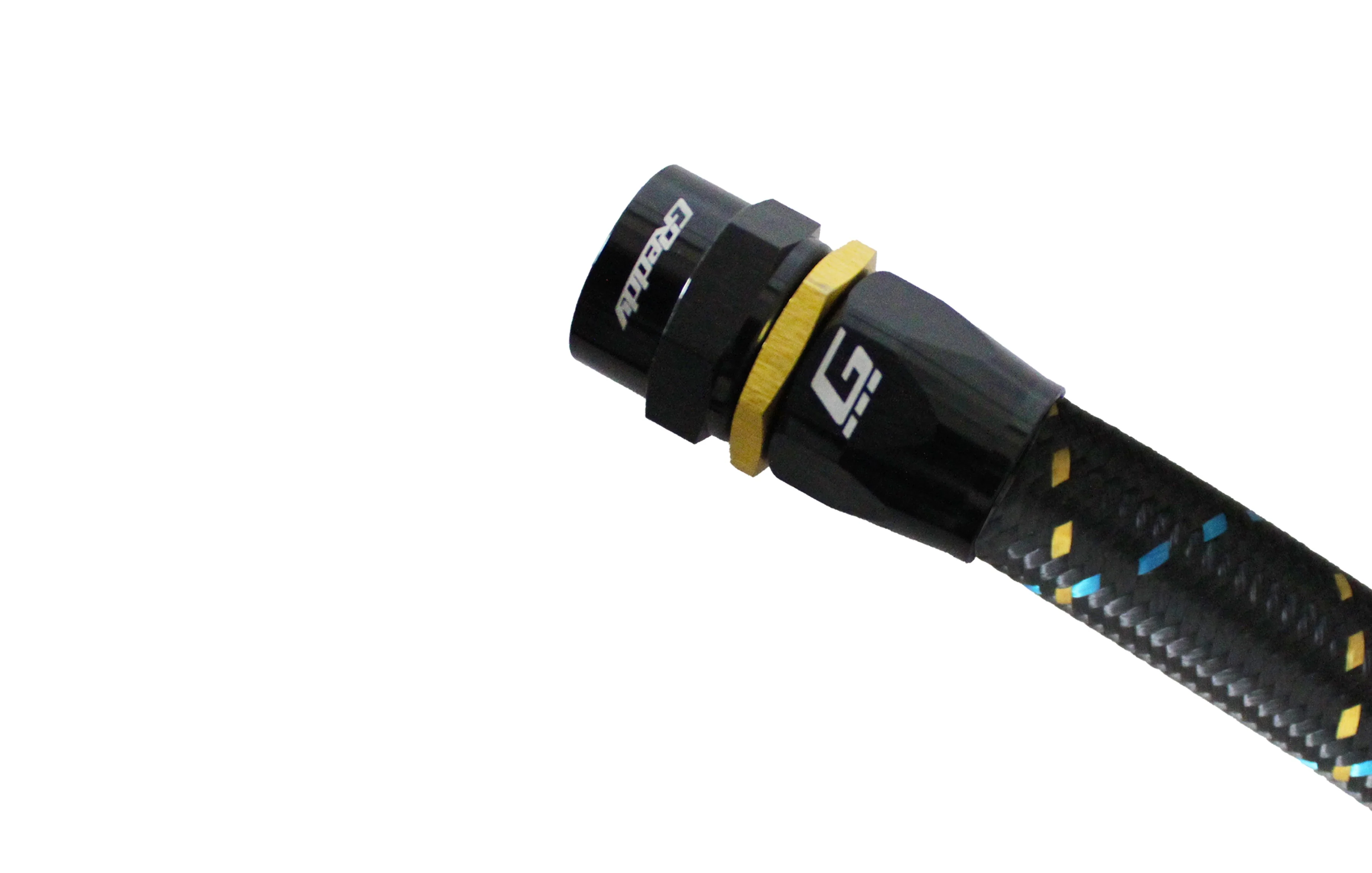GReddy -10 AN Swivel Hose End - Black / Gold anodized - Image 16
