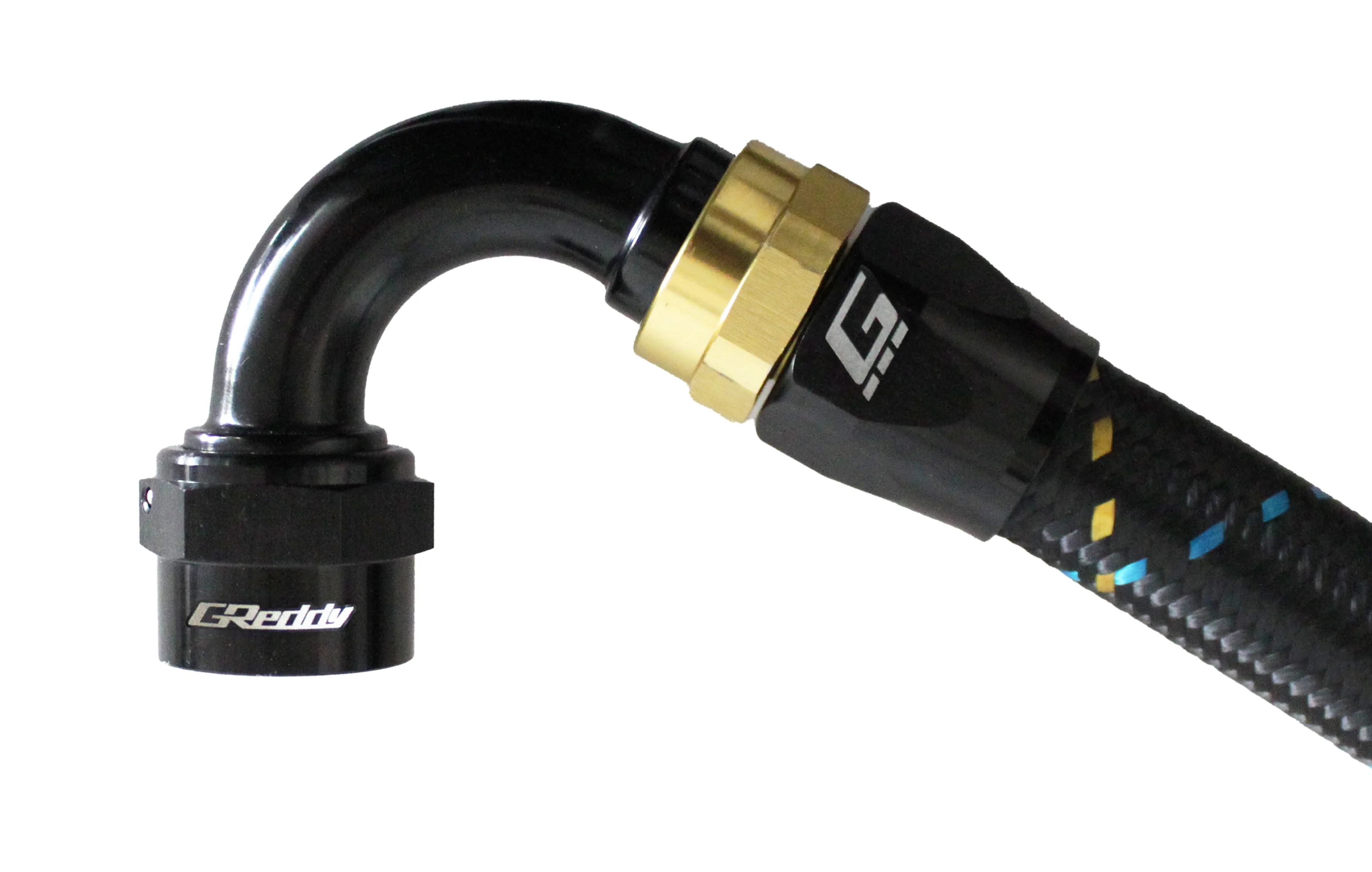 GReddy -12 AN Swivel Hose End - Black / Gold anodized - Image 11