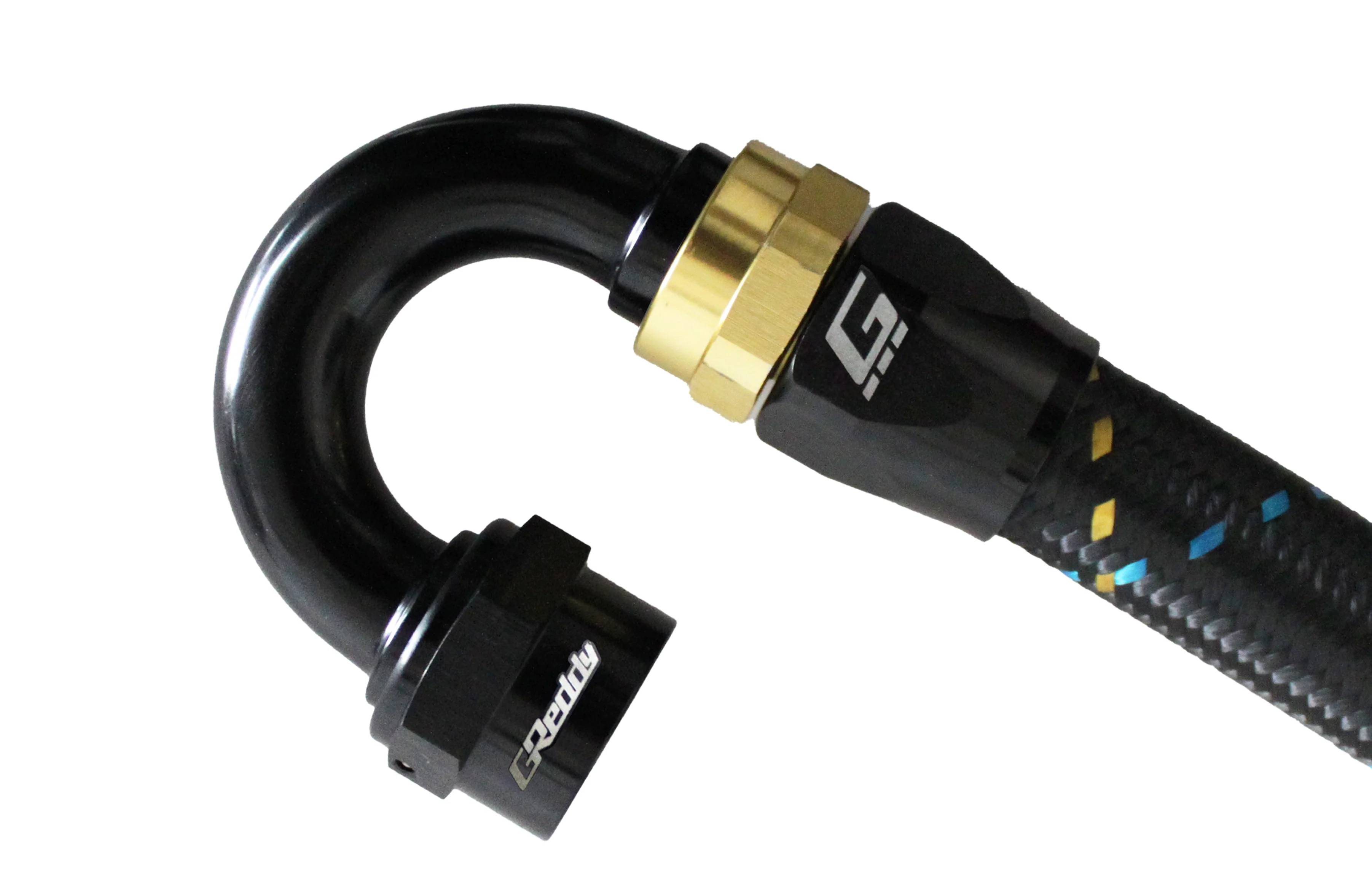 GReddy -12 AN Swivel Hose End - Black / Gold anodized - Image 9
