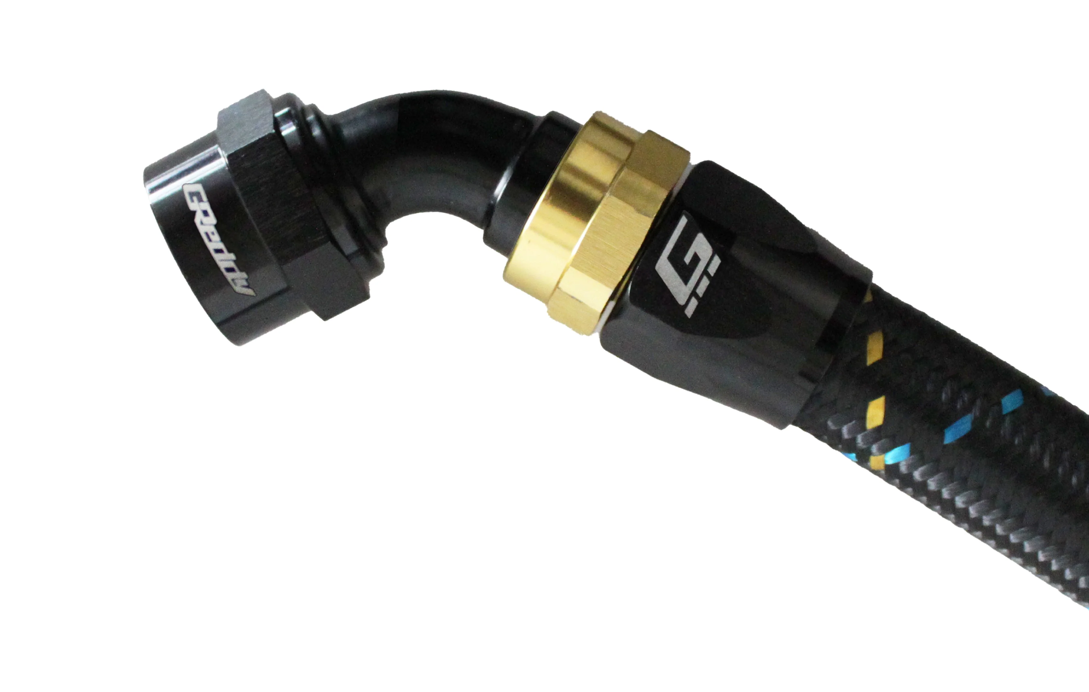 GReddy -16 AN Swivel Hose End - Black / Gold anodized - Image 12