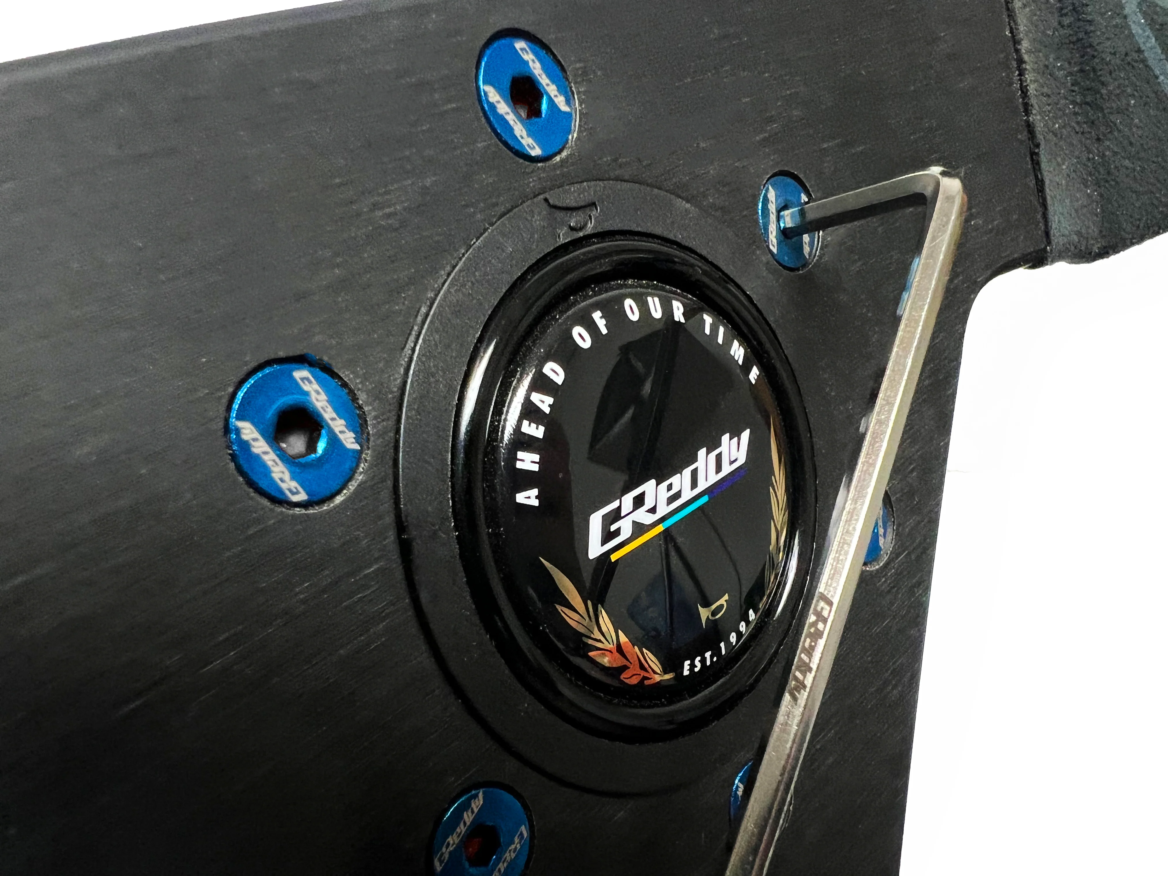 GReddy Steering Wheel Bolt Kit(s) -  Burnt Blue/Raw Gold Titanium - Image 4