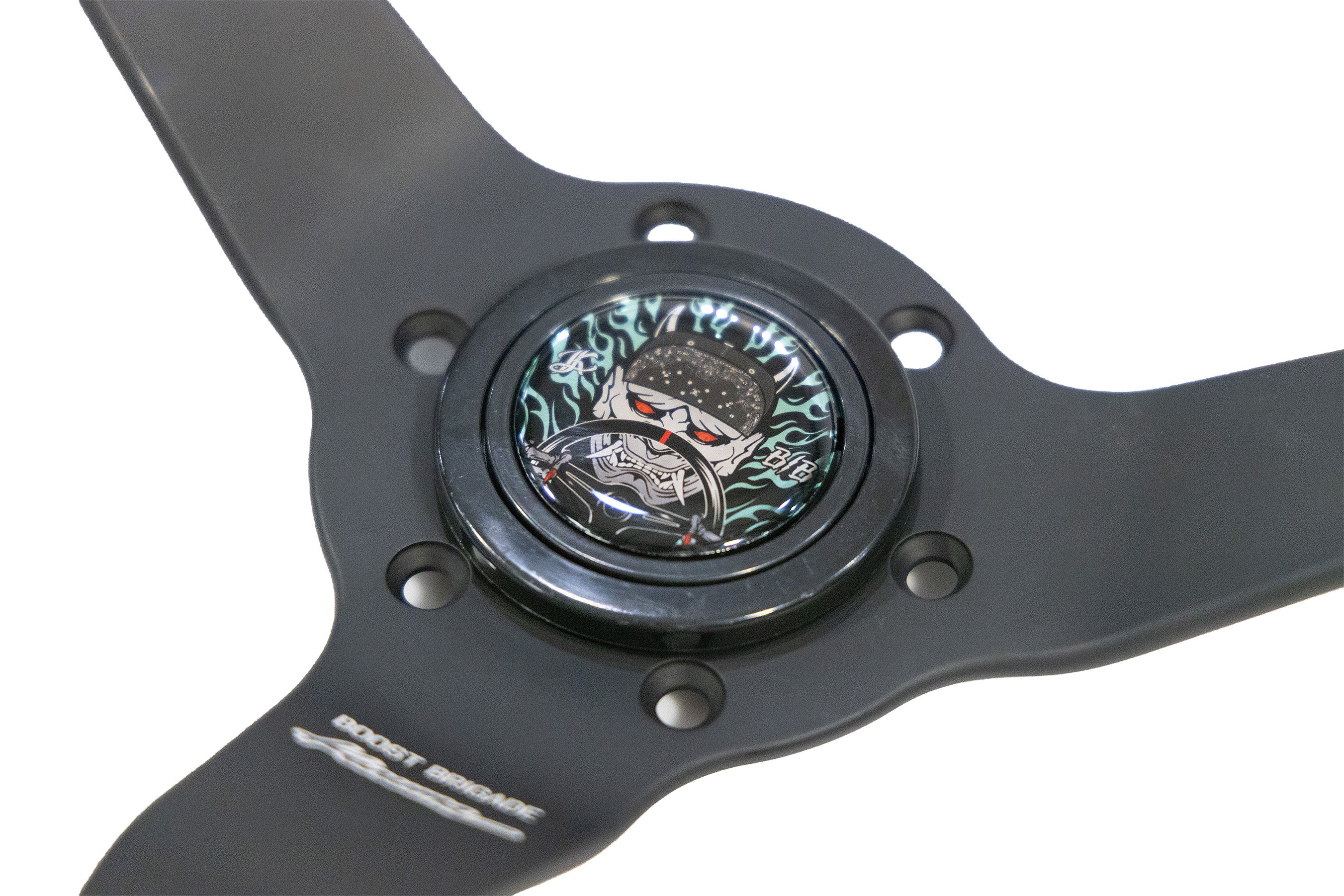 Boost Brigade x Karuma  Demon Ridahs Steering Wheel - Limited Ed. 300pcs world-wide - Image 3