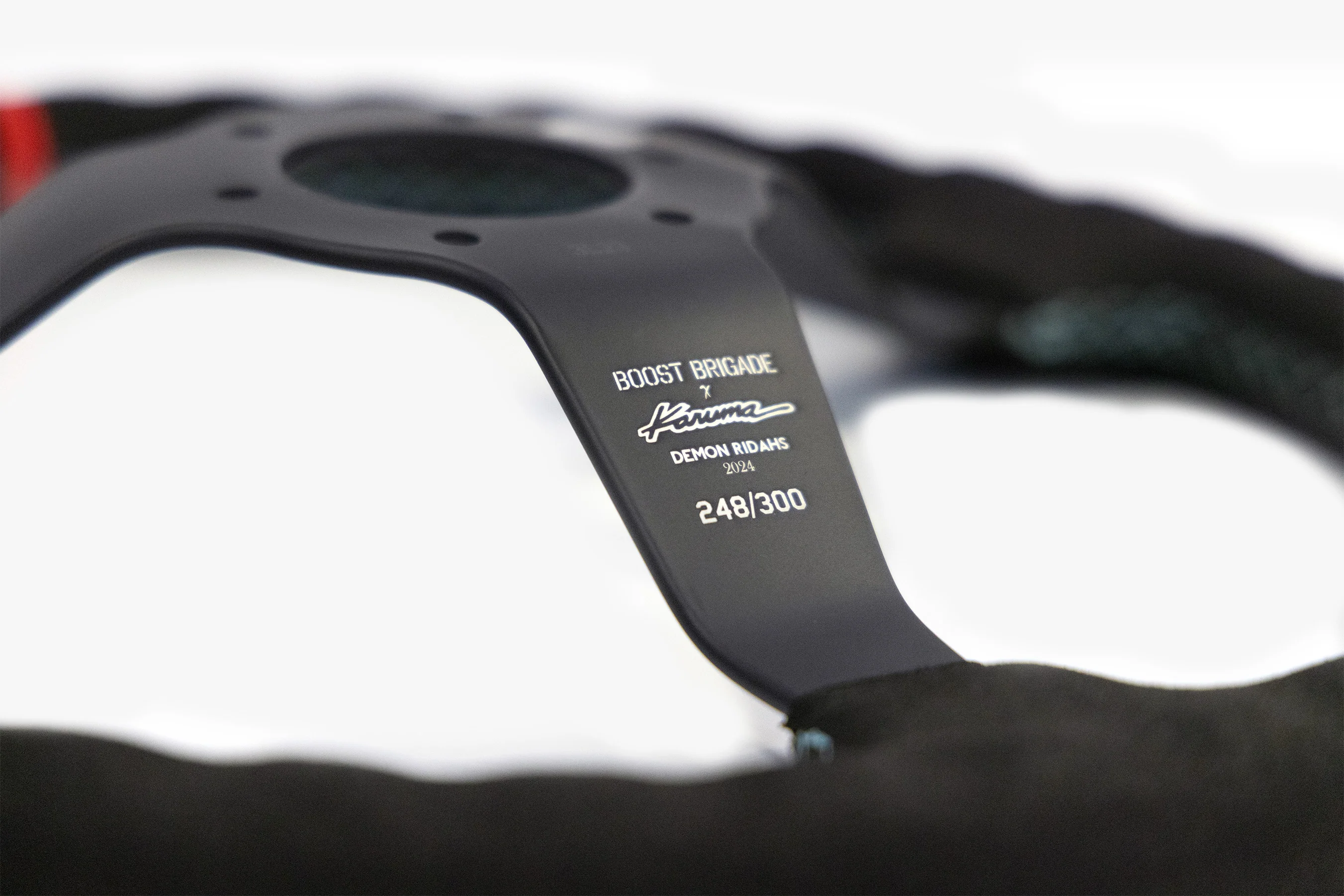 Boost Brigade x Karuma  Demon Ridahs Steering Wheel - Limited Ed. 300pcs world-wide - Image 9