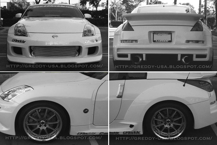 Nissan 350Z (Z33) GReddy GRacer Full Over-Fender Aero Kit - Image 10