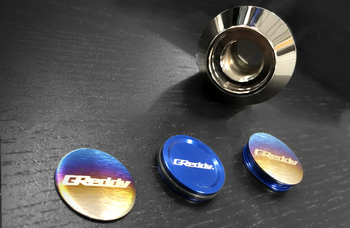 Titanium GReddy Disk Emblem - for Type-A Shift Knob - Image 4