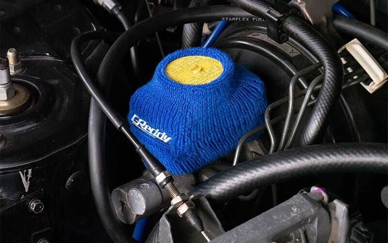 GReddy Reservoir Cover(s) - Blue and Black - Image 2