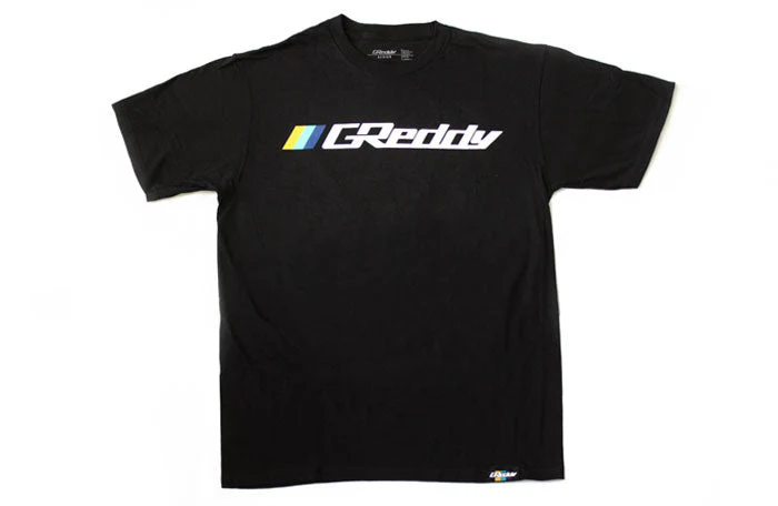 GReddy OG Logo Tee (with 3 stripes) - Black - Image 3