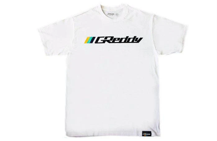 GReddy OG Logo Tee (with 3 stripes) - White - Image 3
