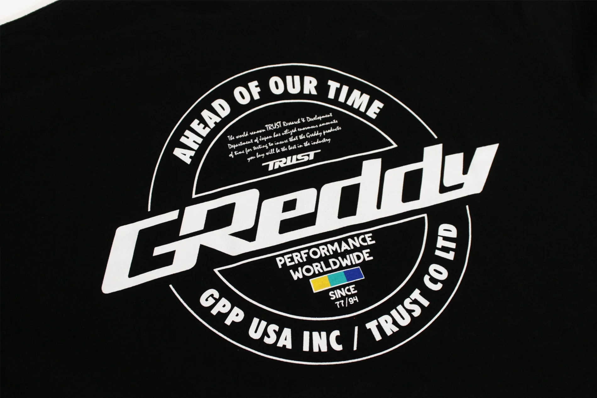 GReddy Worldwide Seal Tee - Black - Image 3