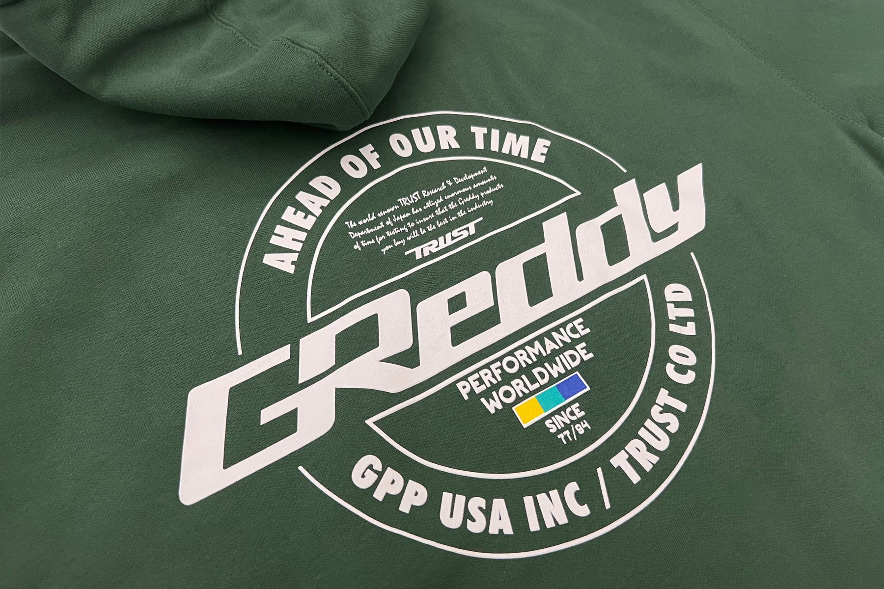 GReddy Worldwide Seal Pullover Hoodie - Sport Green - Image 4