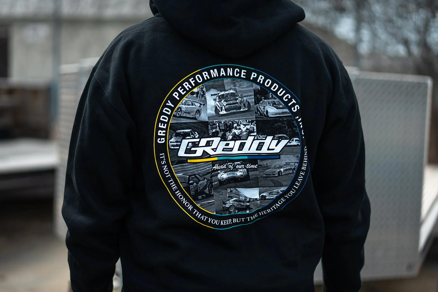 GReddy Performance Pullover Hood - Black - Image 3