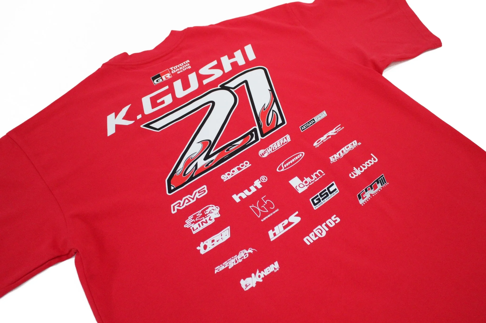 2025 K.Gushi Team (Boxy Fit) Tee(s)  - Red - Image 4