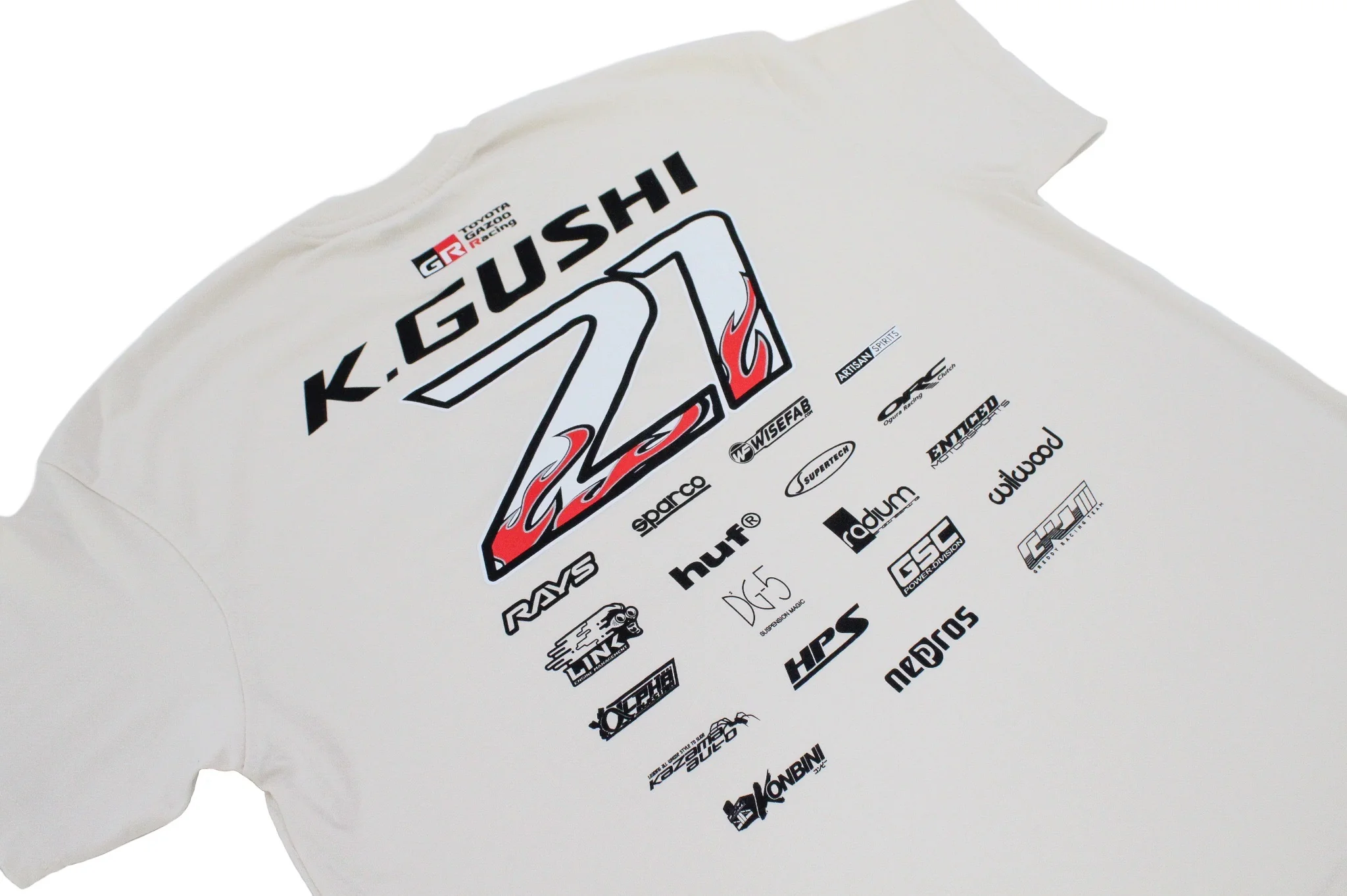 2025 K.Gushi Team (Boxy Fit) Tee(s)  - Cream White - Image 4