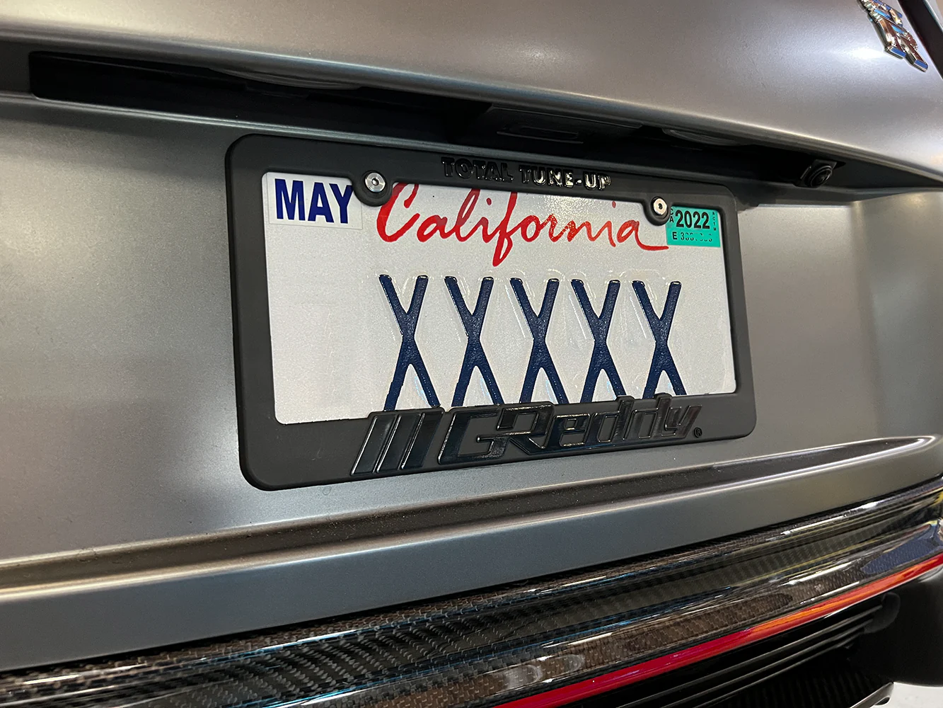 GReddy Total Tune Up  License Plate Frame - "Black-out" or "Color" - Image 7