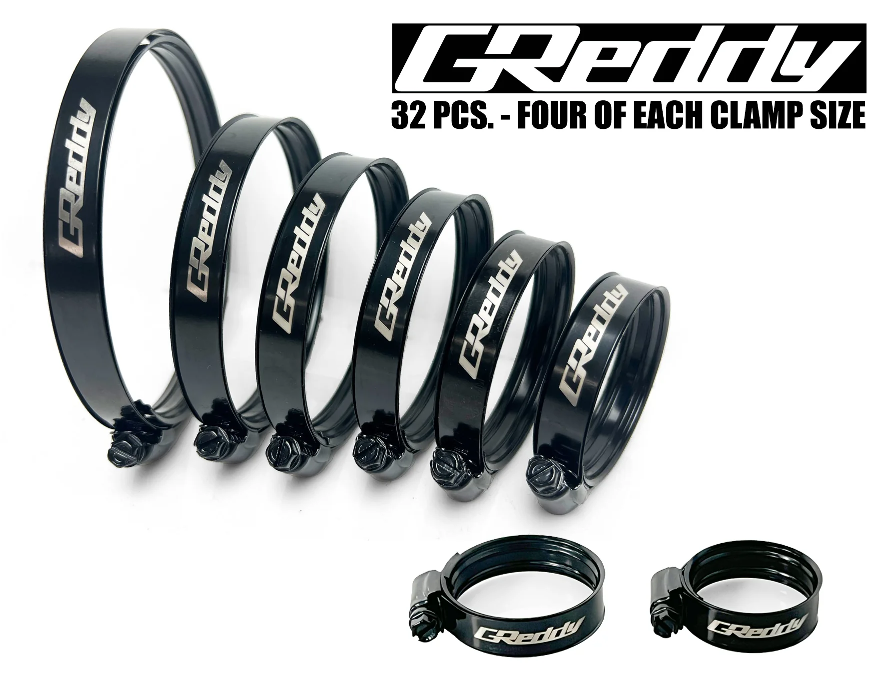 GReddy Dual-Bead Boost Clamp(s) - Black - Image 16