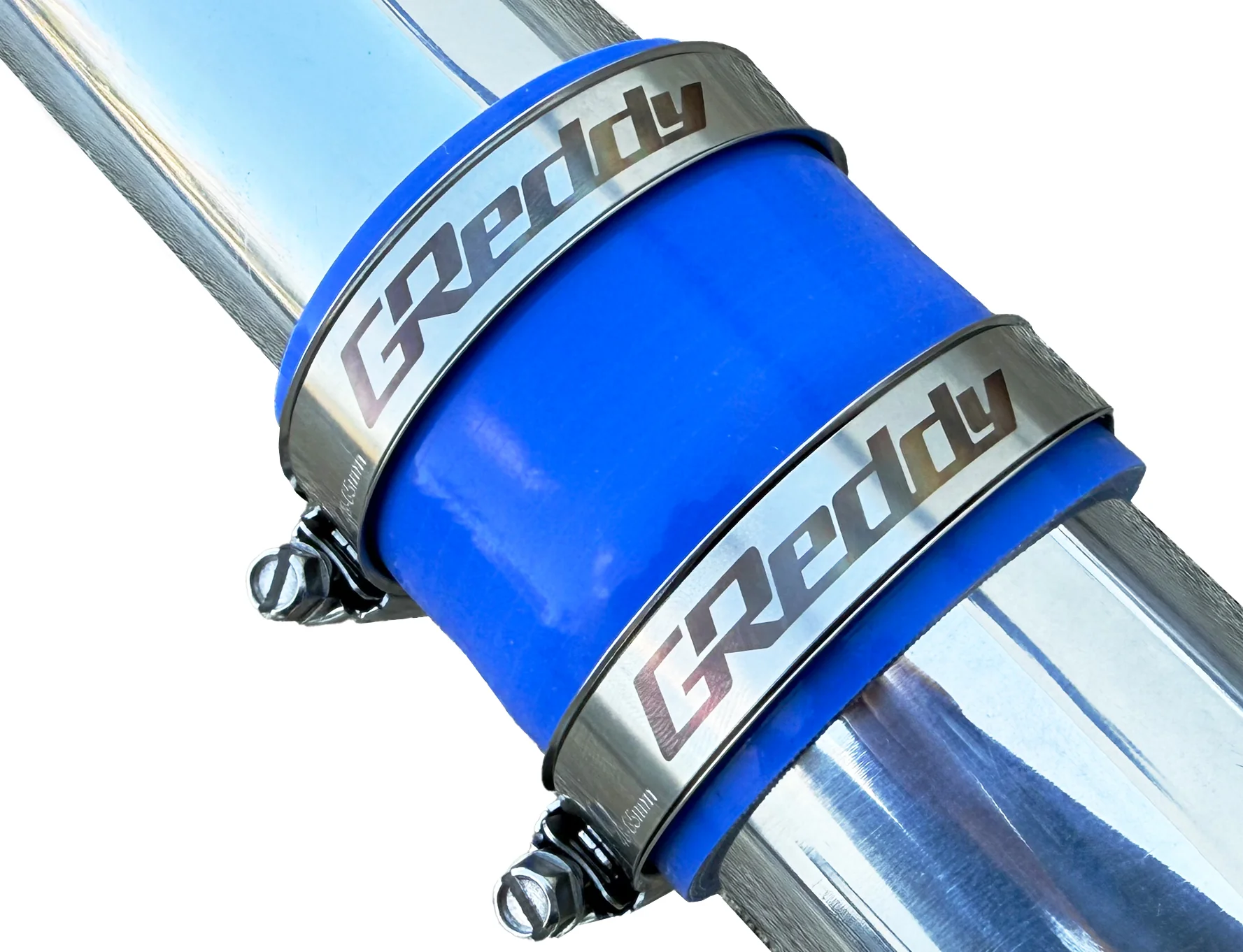 STAINLESS 48-65MM GREDDY DUAL-BEAD BOOST CLAMPS - (22410065S) - Image 2
