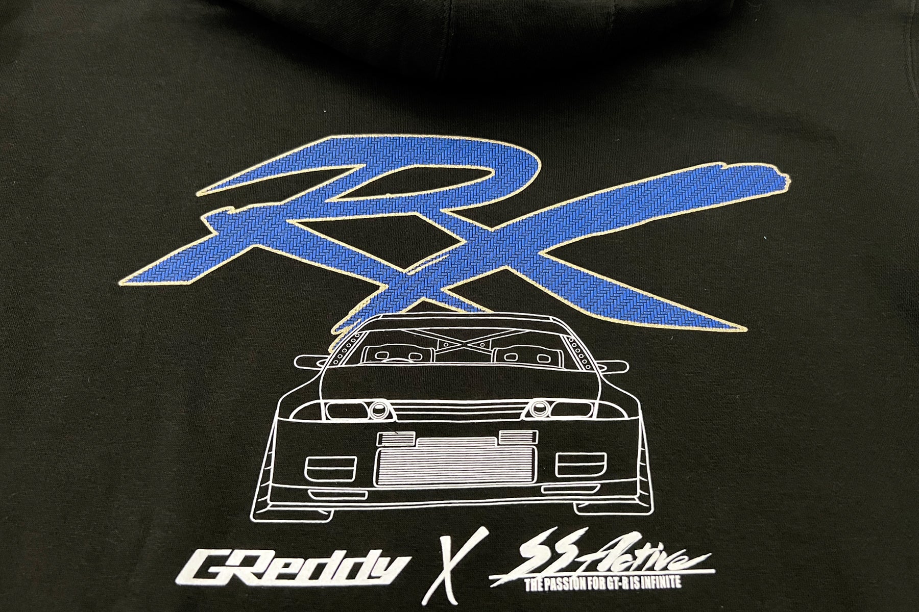 GReddy RX Garage Active Pullover Hoodie - Black - Image 5