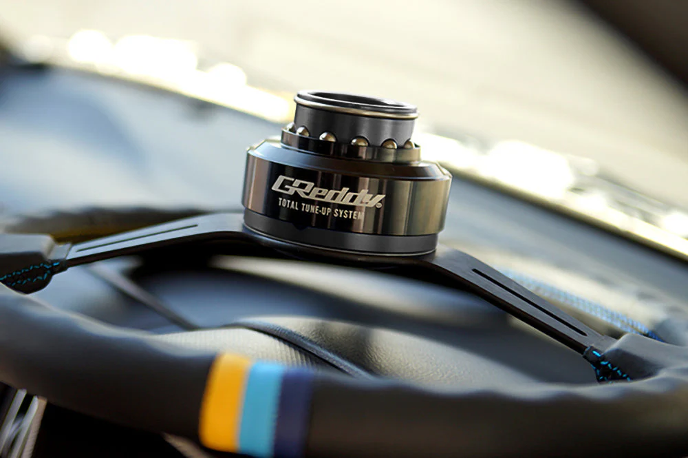 BLACK GREDDY RAPFIX II STEERING WHEEL QUICK RELEASE HUB - (70723802) - Image 2