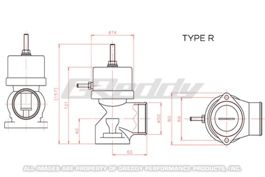 GREDDY TYPE-R BLOW OFF VALVE, STD - (11501660) - Image 3