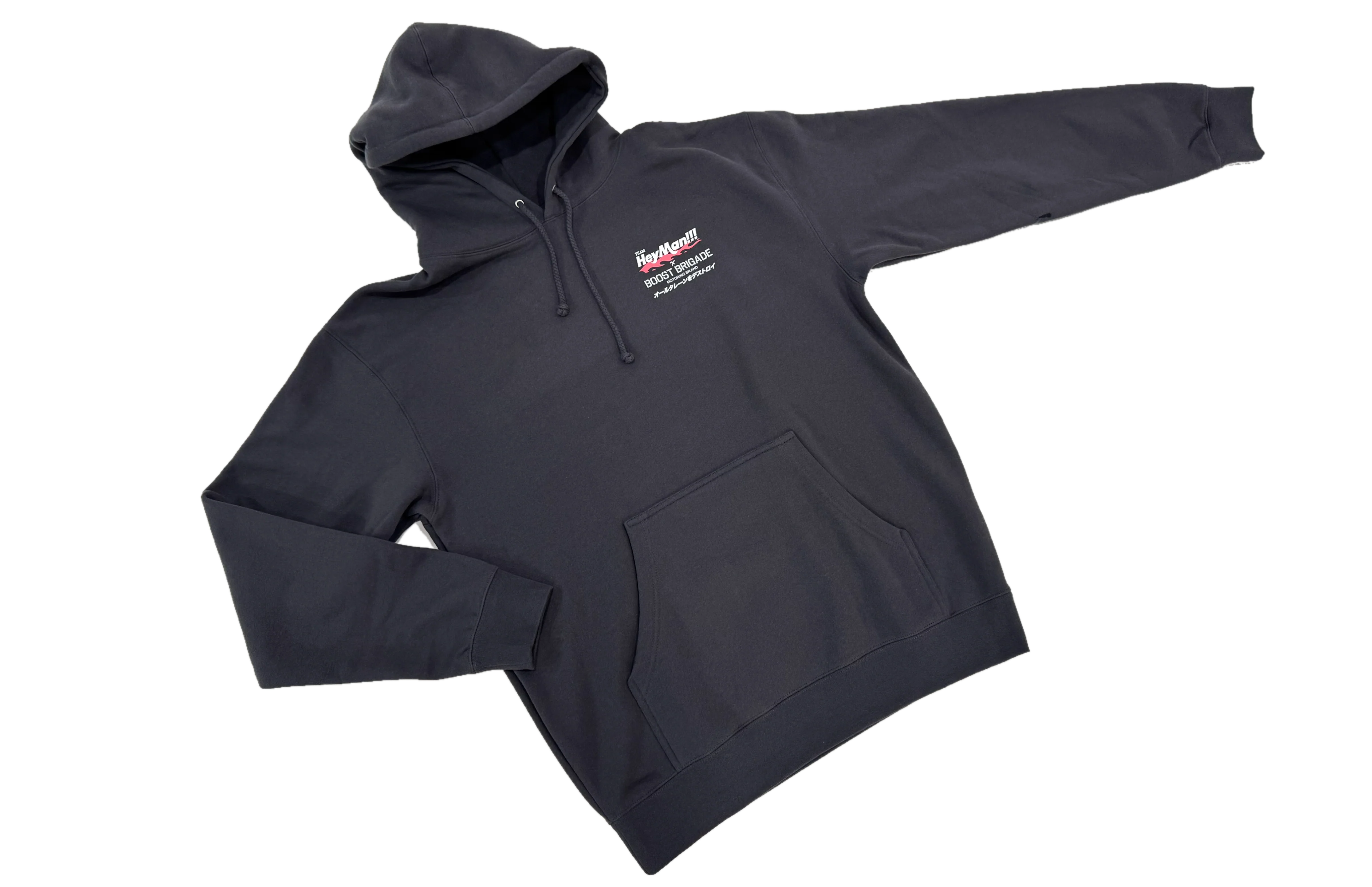 Boost Brigade X HeyMan Pull-over Hoodie - Asphalt - Image 3