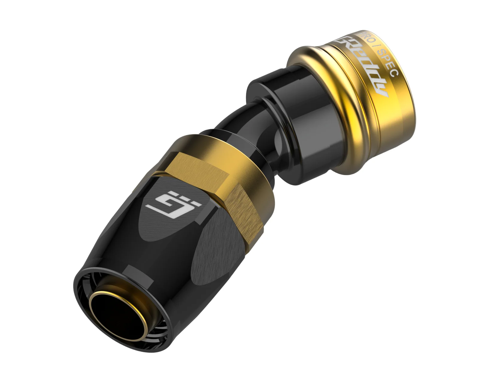 GReddy PRO/SPEC -04 Quick-Release Swivel Hose End(s) - Black / Gold anodized - New Size! - Image 3
