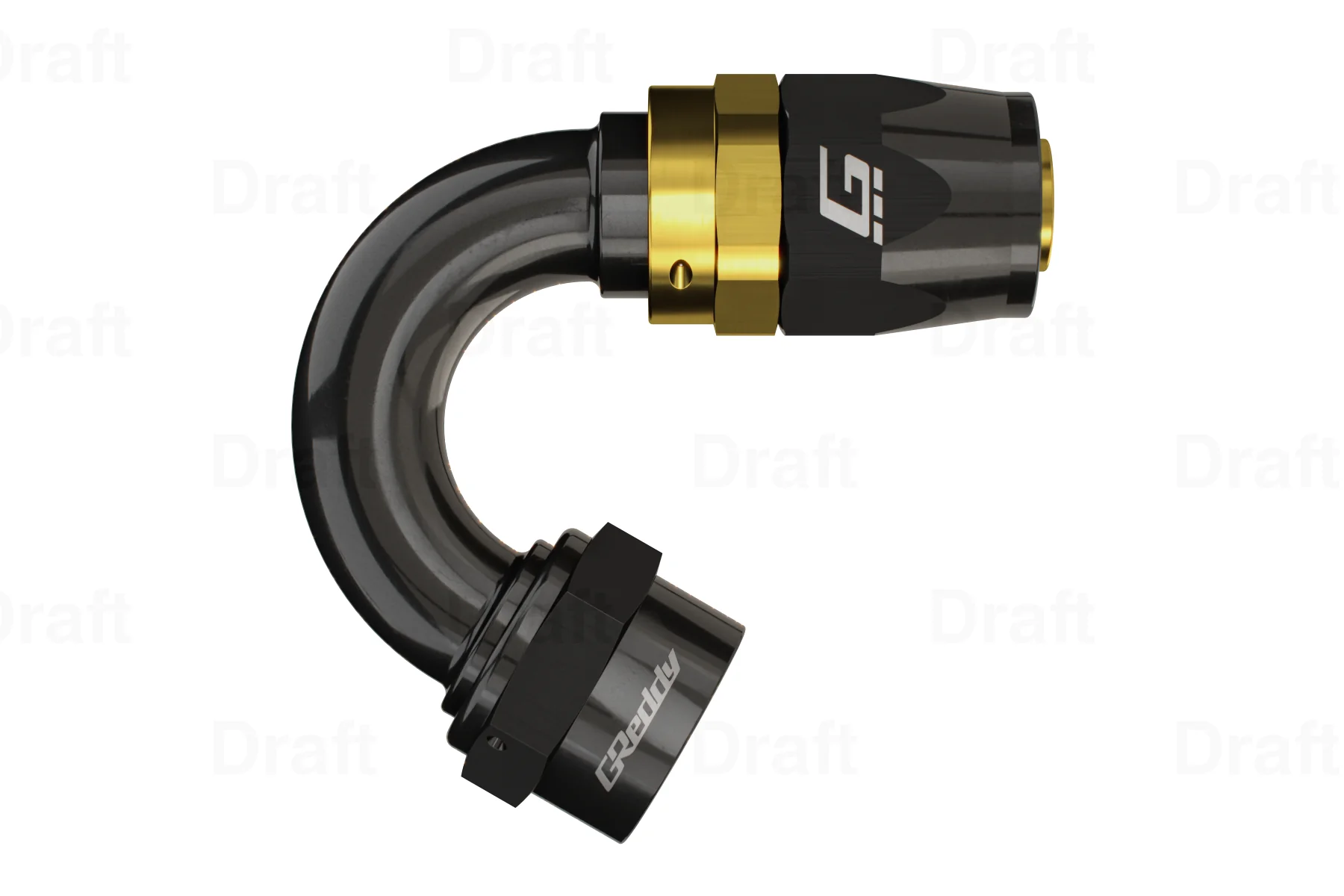 GREDDY 150 DEG. AN HOSE END(s) - BLACK/GOLD - (12800415 12800615 12800815 12801015 12801215 12801615) - Image 5