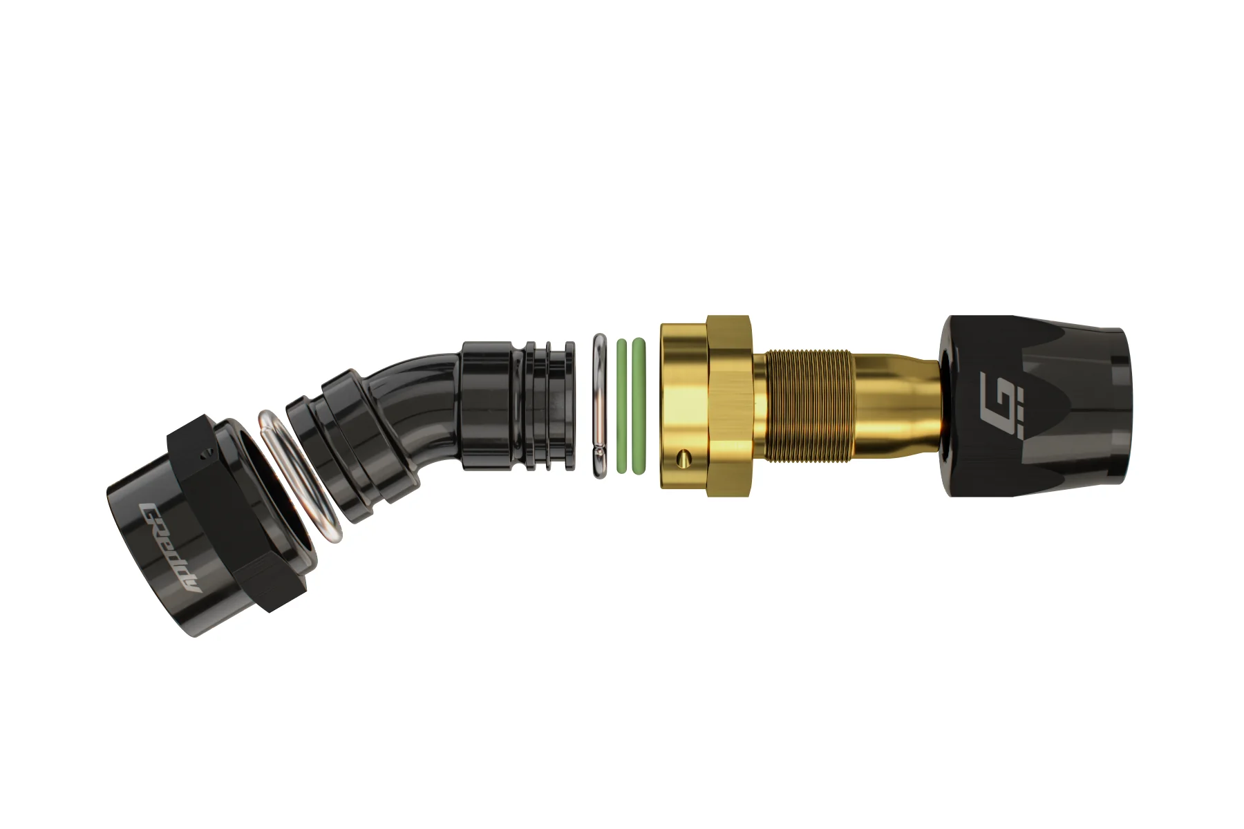 GREDDY 30 DEG. AN HOSE END(s) - BLACK/GOLD - (12800430 12800630 12800830 12801030 12801230 12801630) - Image 5
