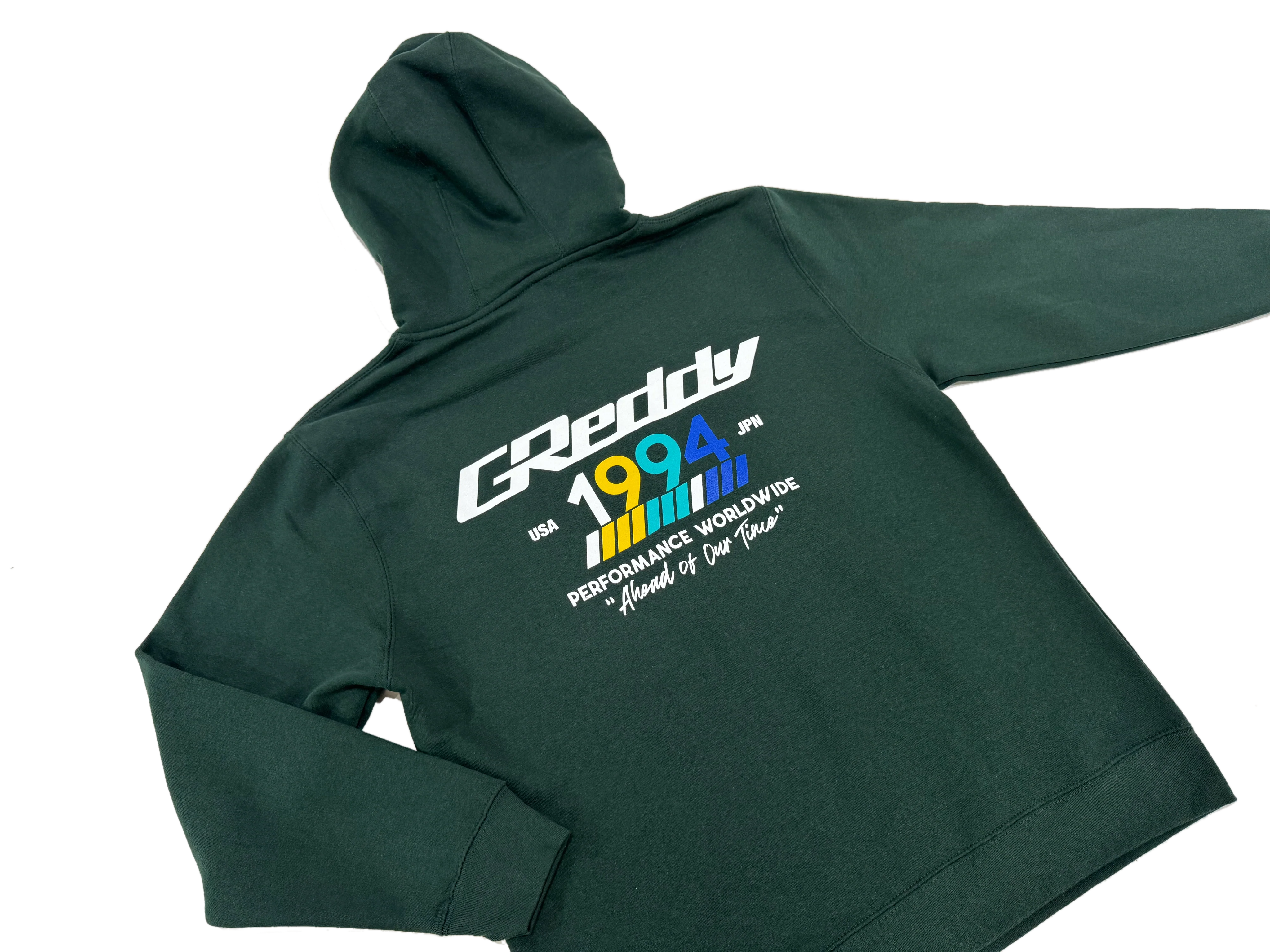 GReddy "94" Pullover Hood - Sports Green - Image 3
