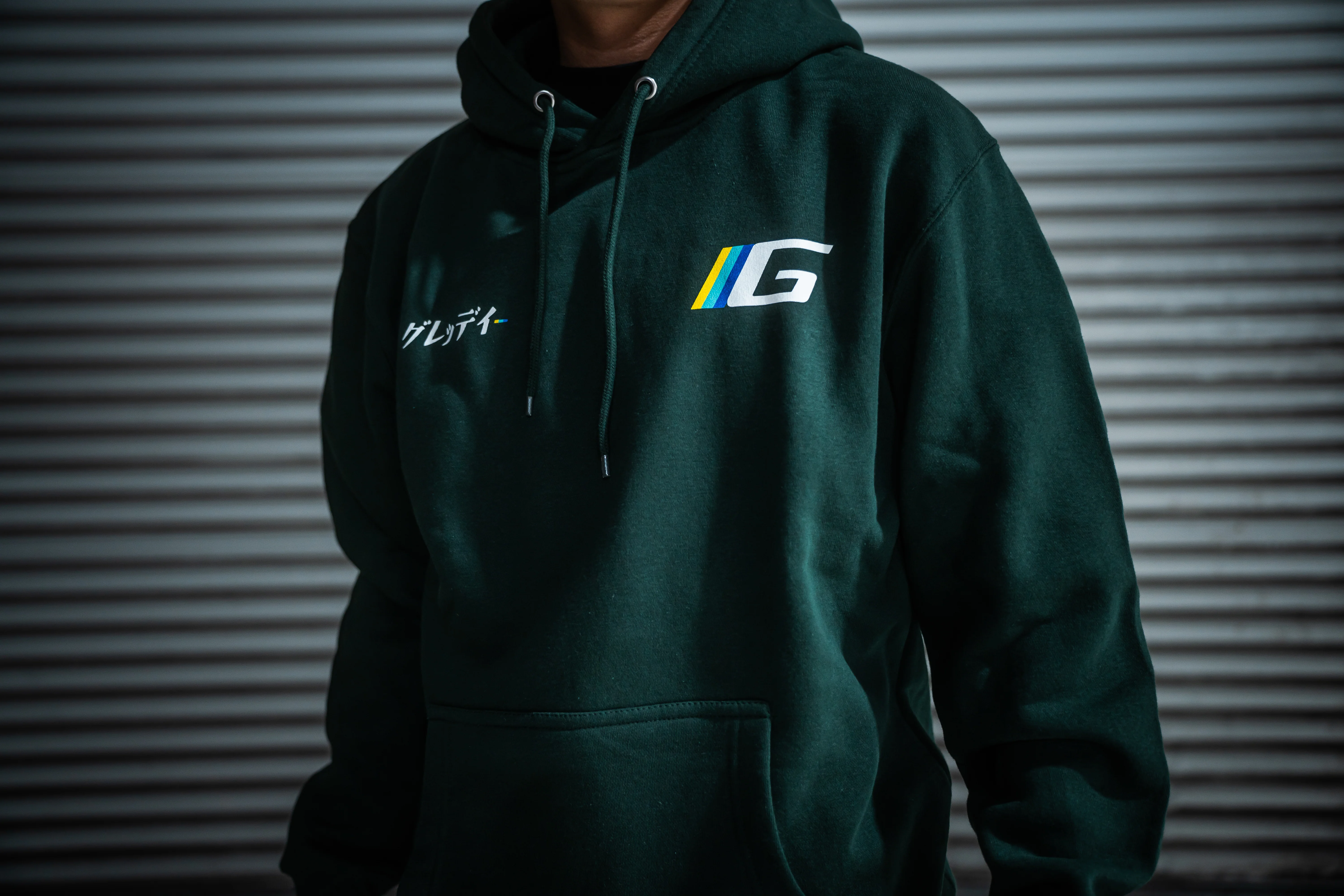 GReddy "94" Pullover Hood - Sports Green - Image 7