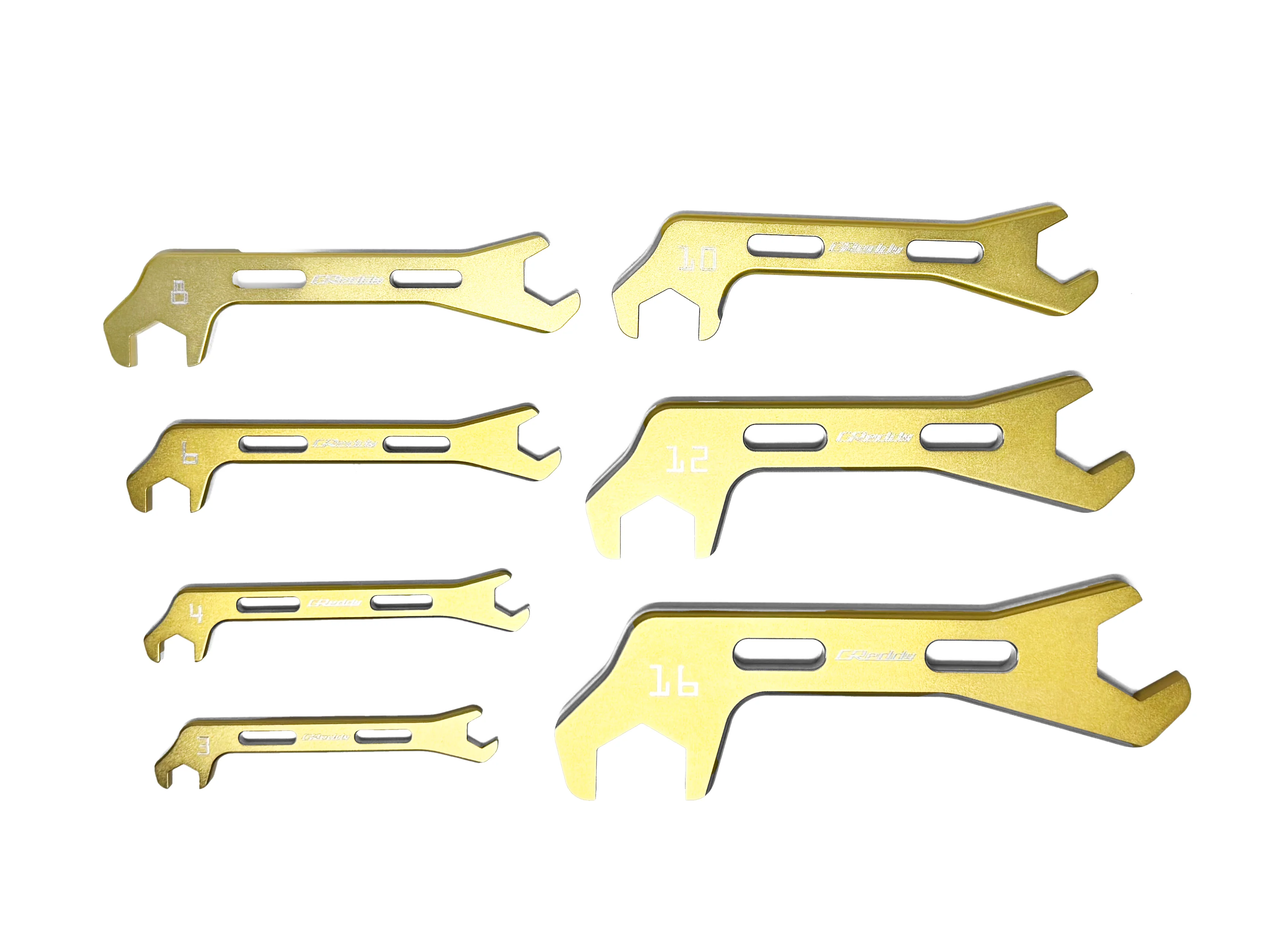 GReddy Angled AN Wrenches  - Gold Anodized - Image 7