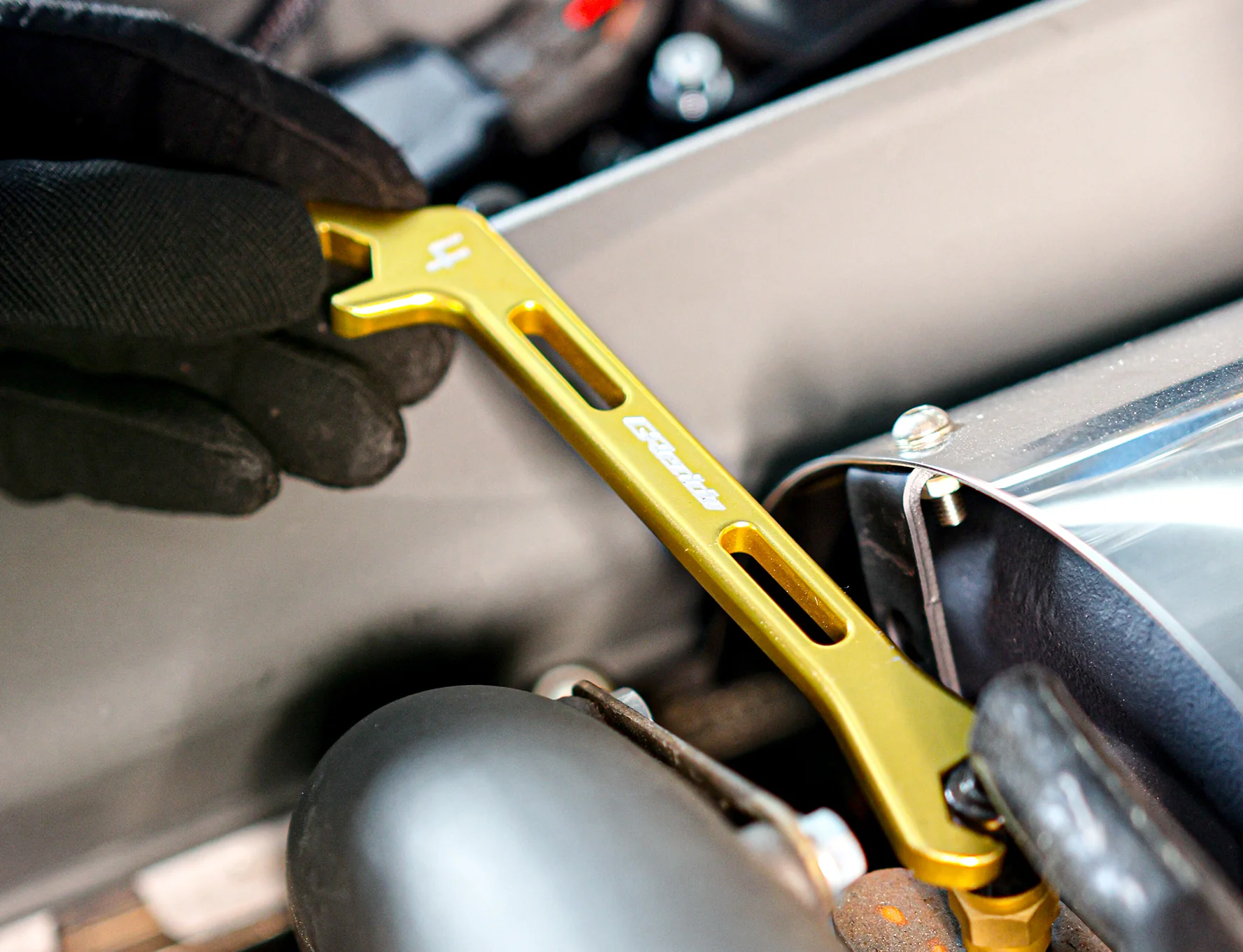 GReddy Angled AN Wrenches  - Gold Anodized - Image 4