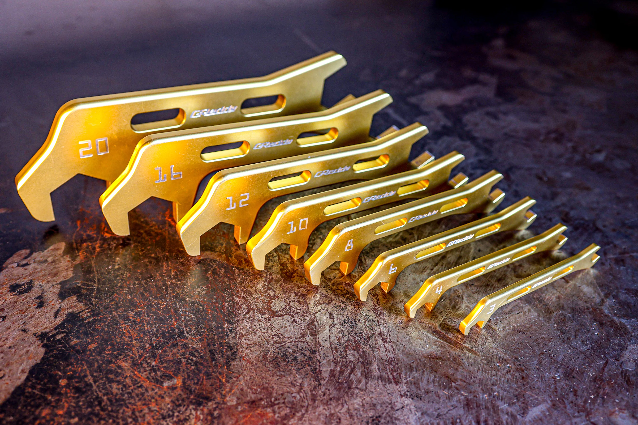 GReddy Angled AN Wrenches  - Gold Anodized - Image 6
