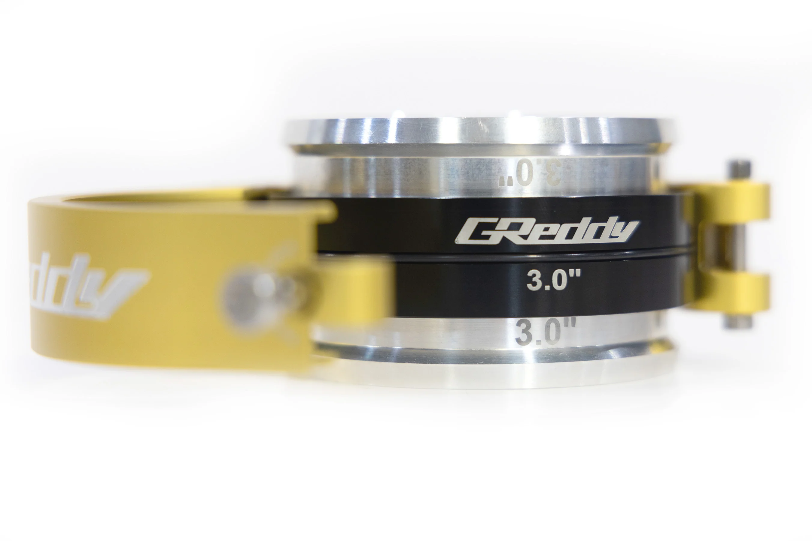 GREDDY 3.0" BOOST TUBE CLAMP WITH WELD-ON RINGS (GOLD) - (22420300) - Image 3