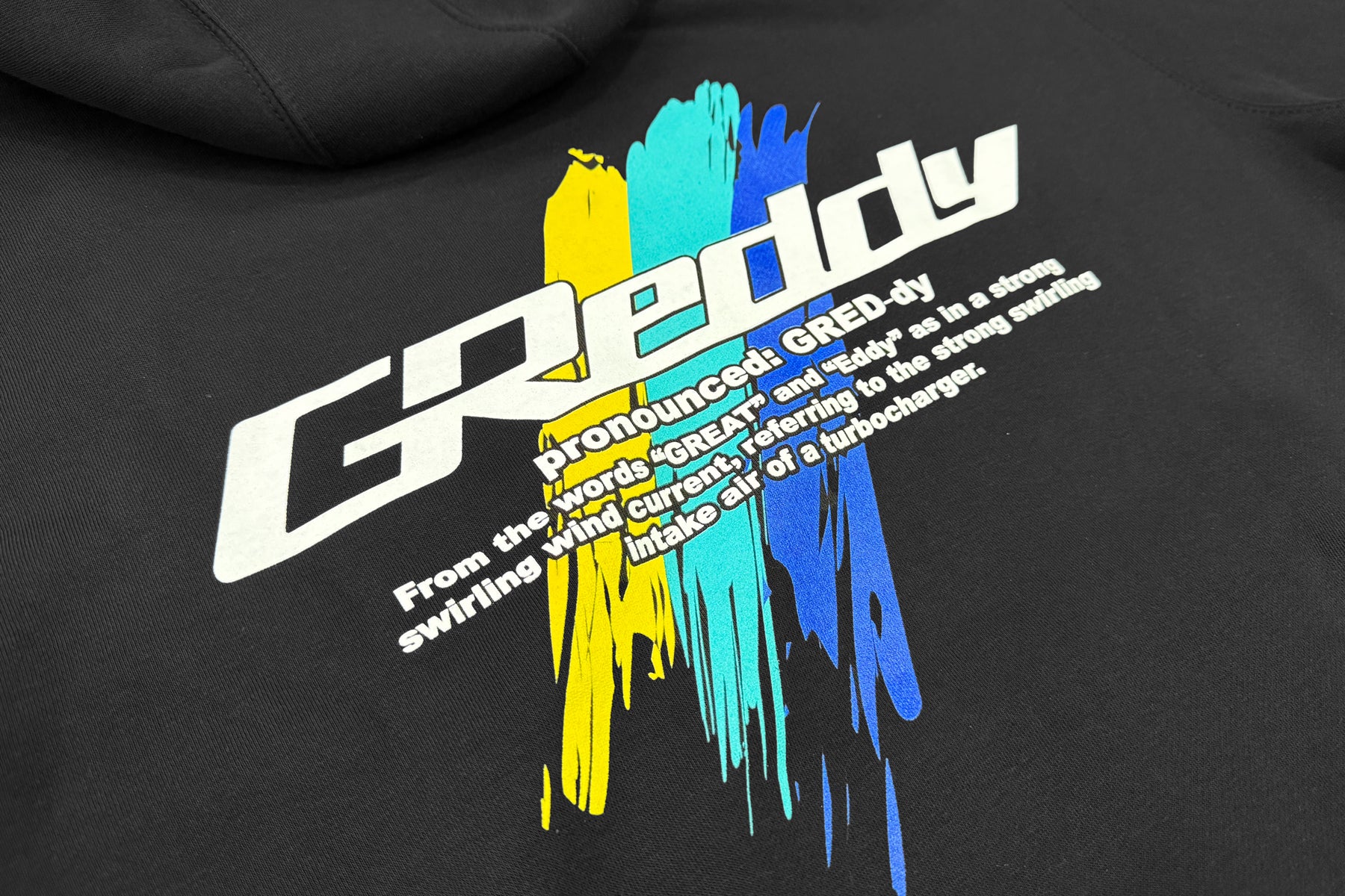 GReddy Definition Pullover Hood - Black - Image 6