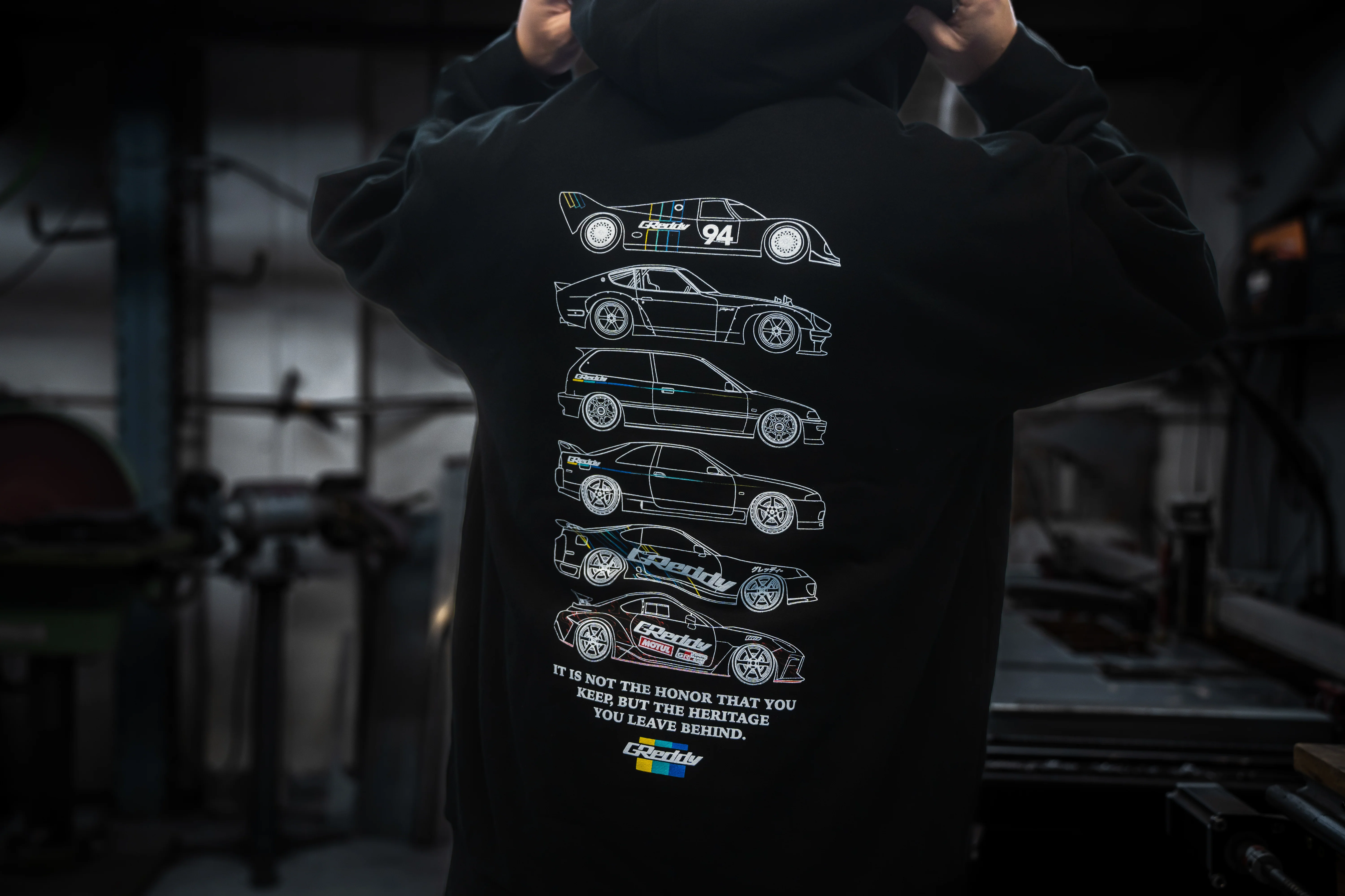 GReddy Heritage 4.0 Hood - Black - Image 5