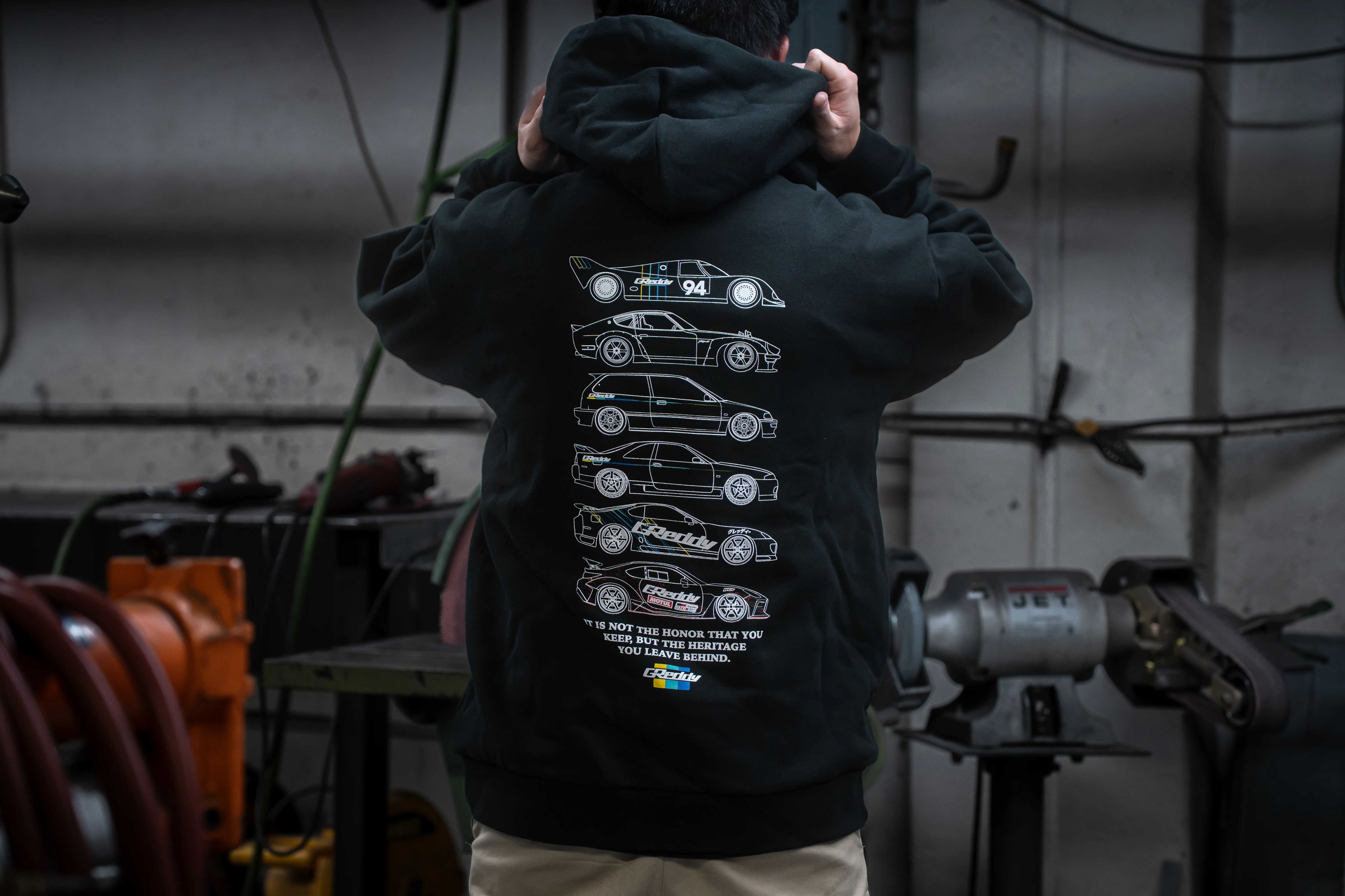 GReddy Heritage 4.0 Hood - Black - Image 7