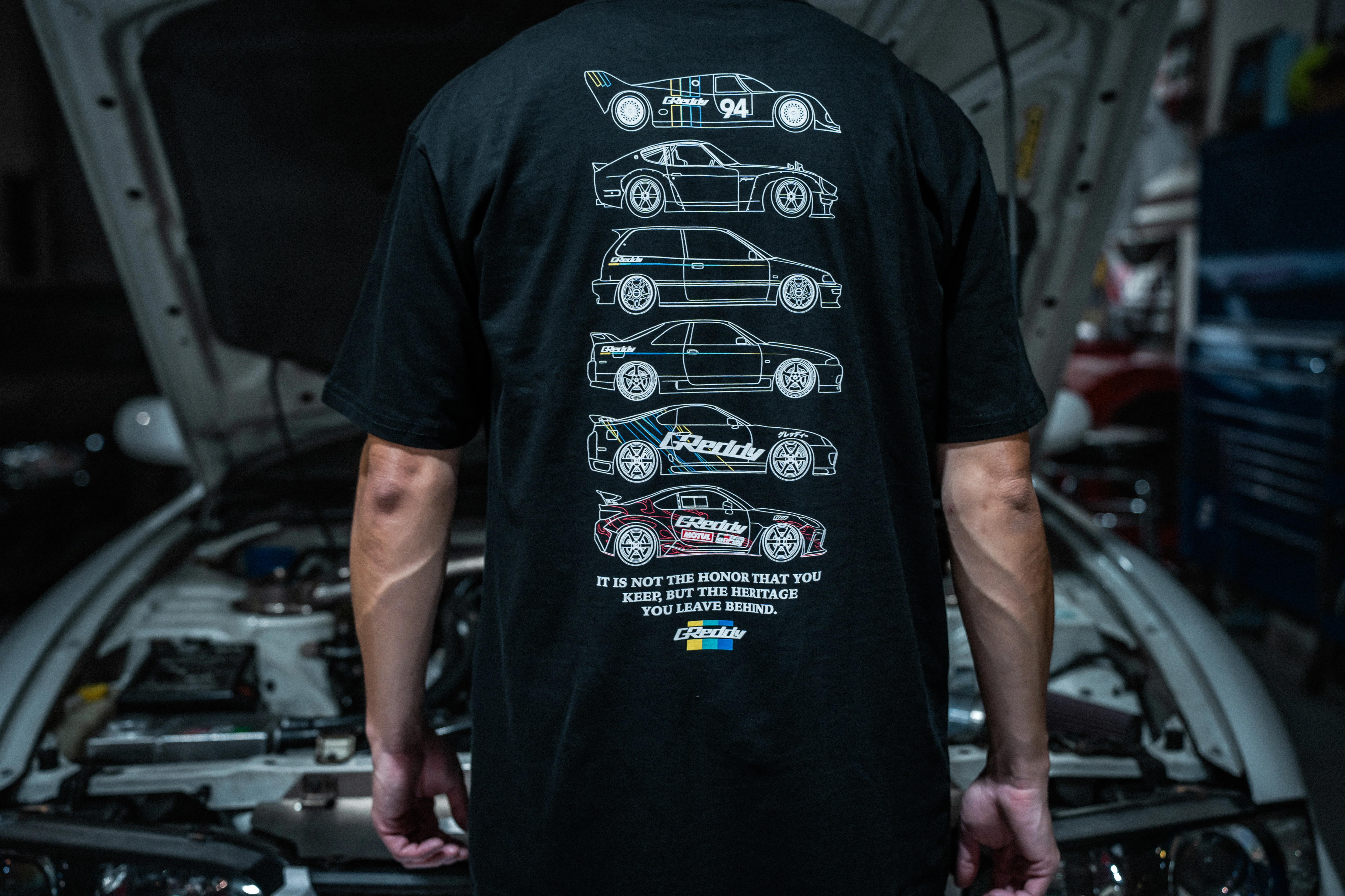 GReddy Heritage 4.0 Tee - Black - Image 4